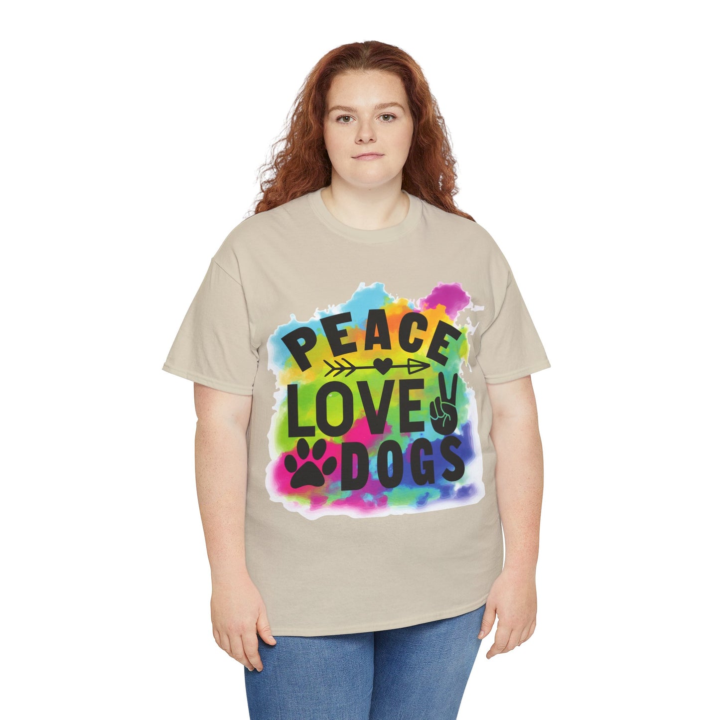 Peace Love Dogs Unisex Heavy Cotton Tee