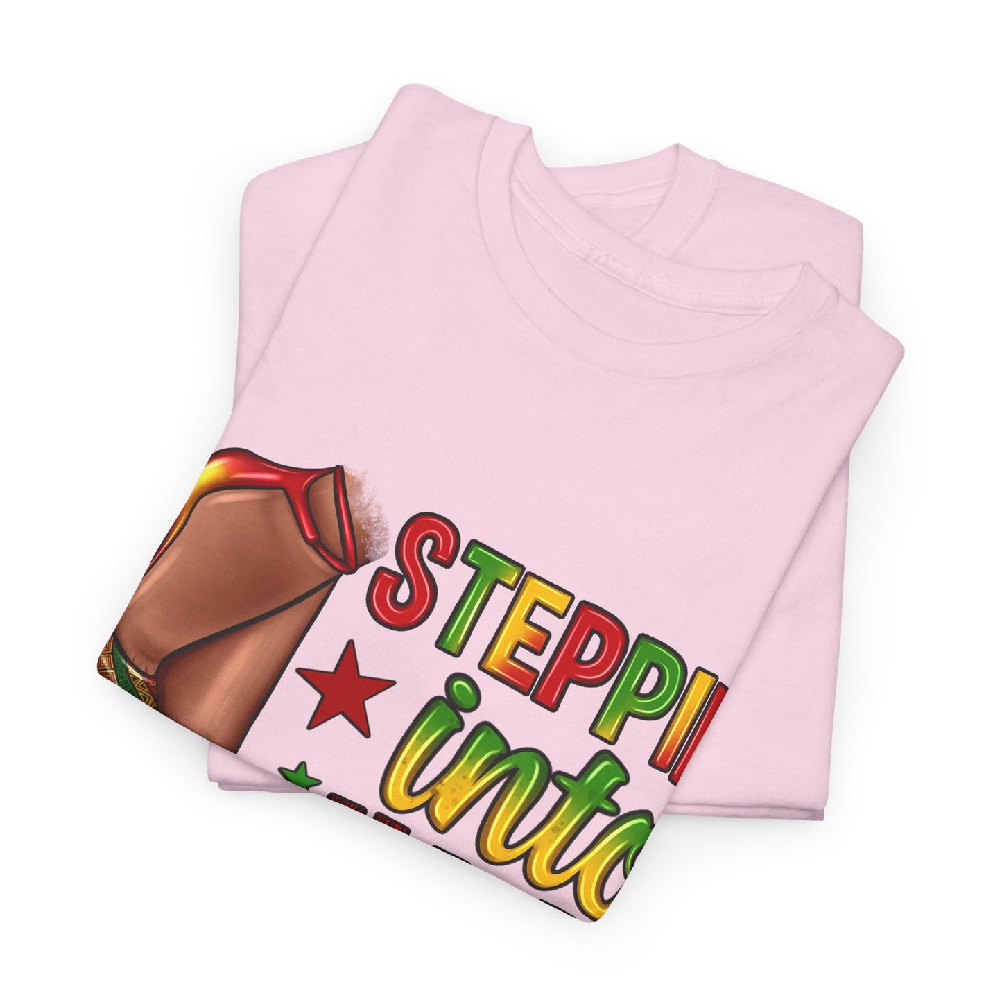 Stepping Into Juneteenth Unisex Heavy Cotton Tee