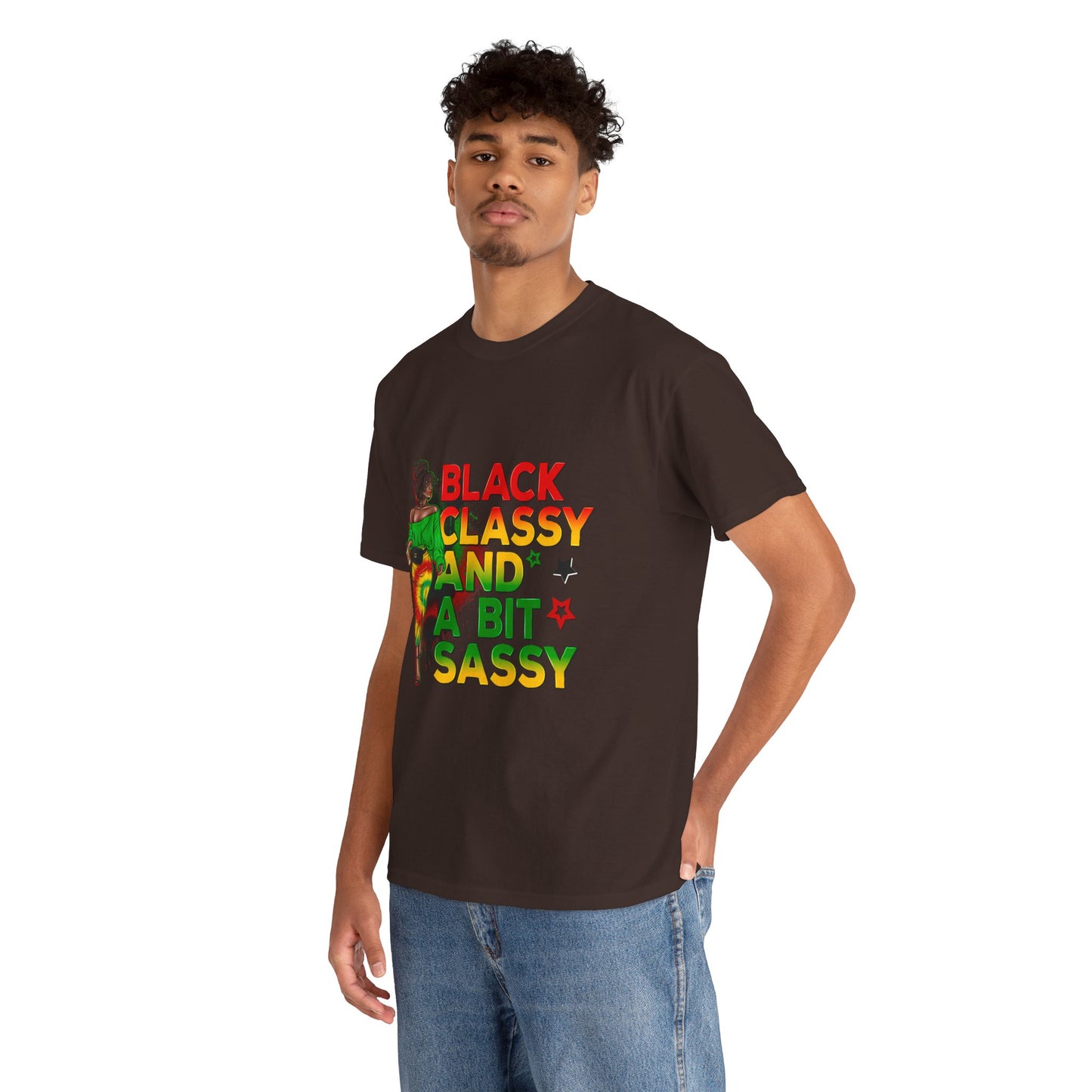 Black Sassy and Classy Unisex Heavy Cotton Tee