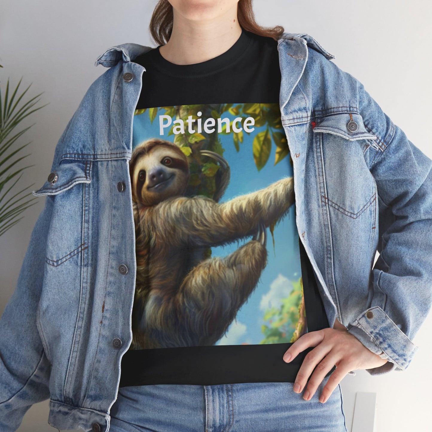 Sloth Patience Unisex Heavy Cotton Tee