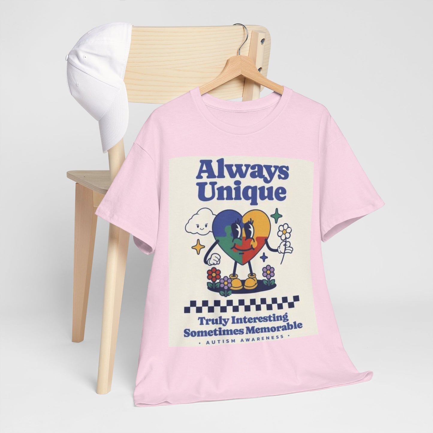 Always Unique Autism Awareness Unisex Heavy Cotton Tee