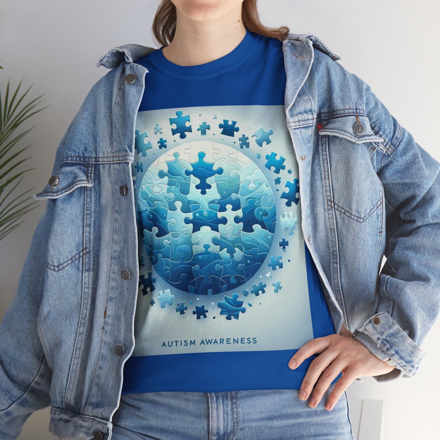 Autism Globe Unisex Heavy Cotton Tee