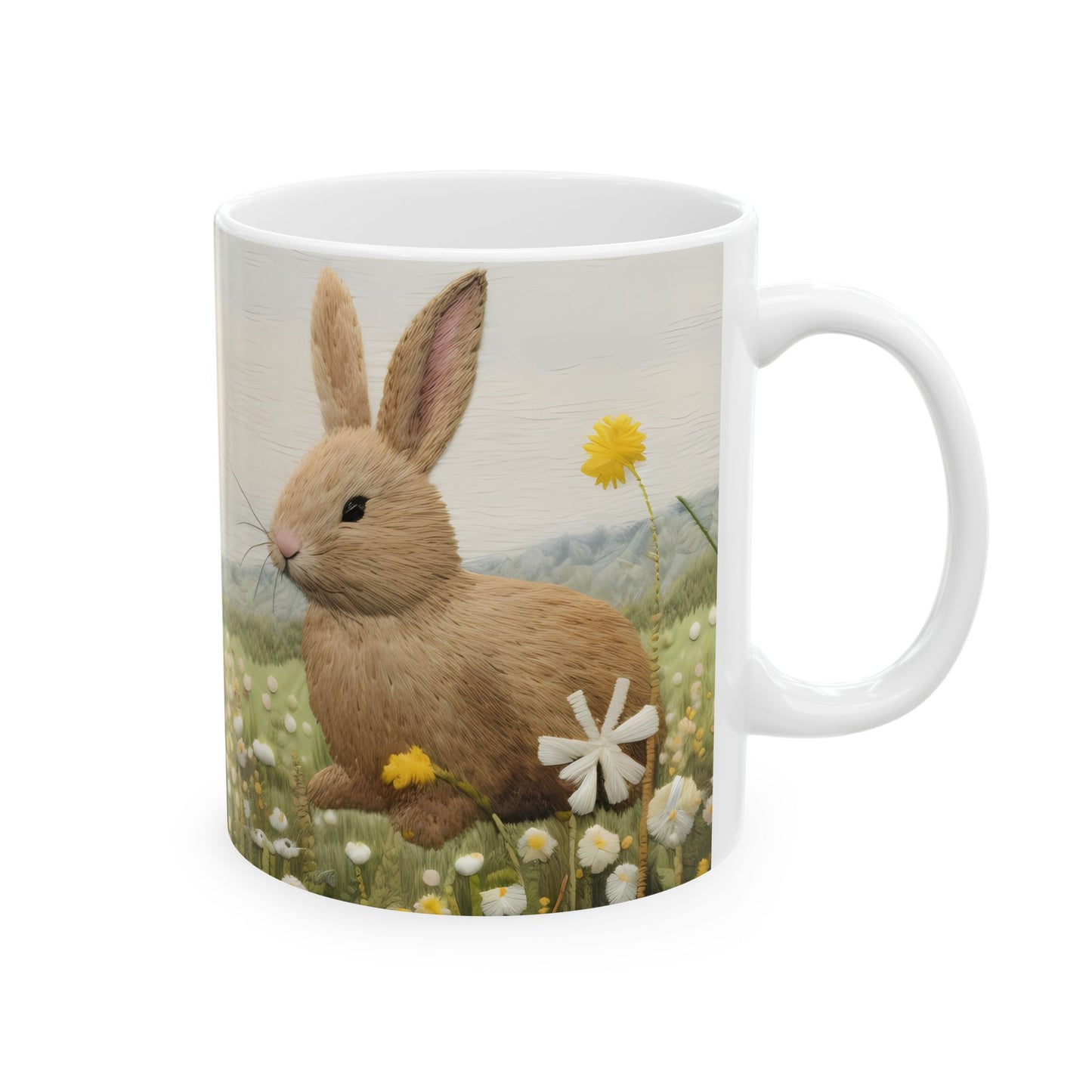 Spring Bunnies Ceramic Mug, (11oz, 15oz)