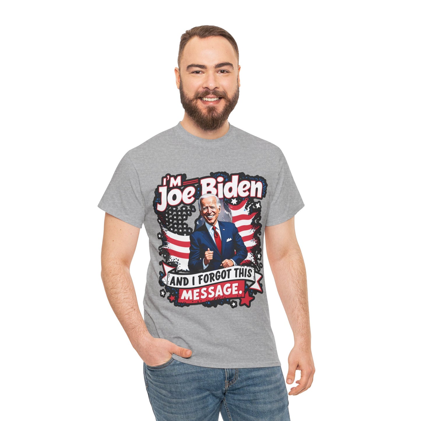 Biden I Forgot Unisex Heavy Cotton Tee