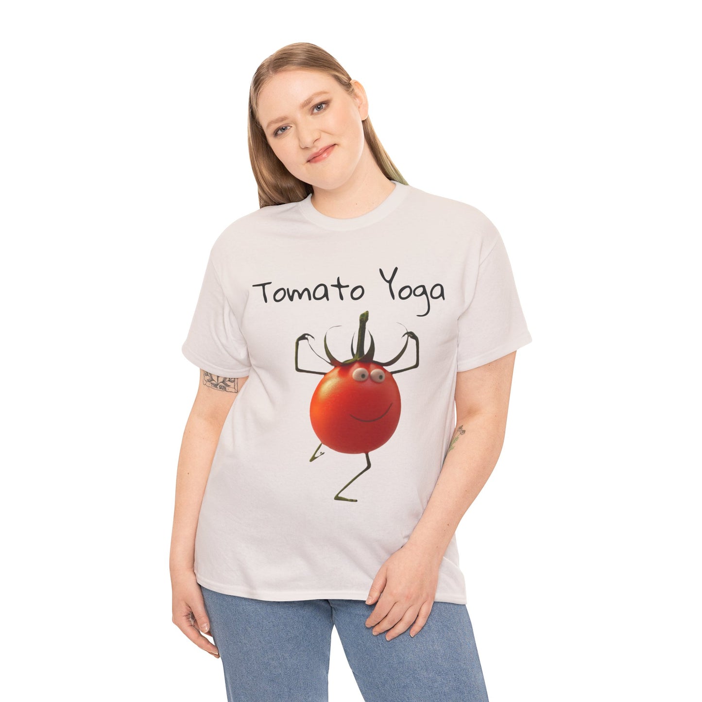 Tomato Yoga Unisex Heavy Cotton Tee