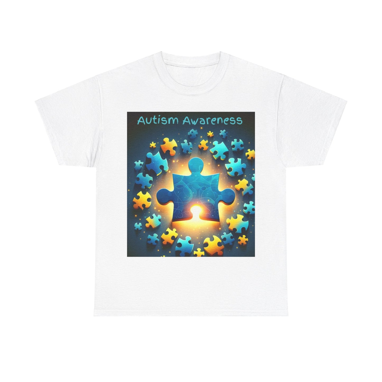 Autism Glow Unisex Heavy Cotton Tee