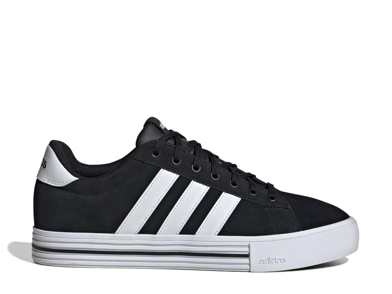 adidas Men's Daily 4.0 Sneaker, Black/White/White, 5