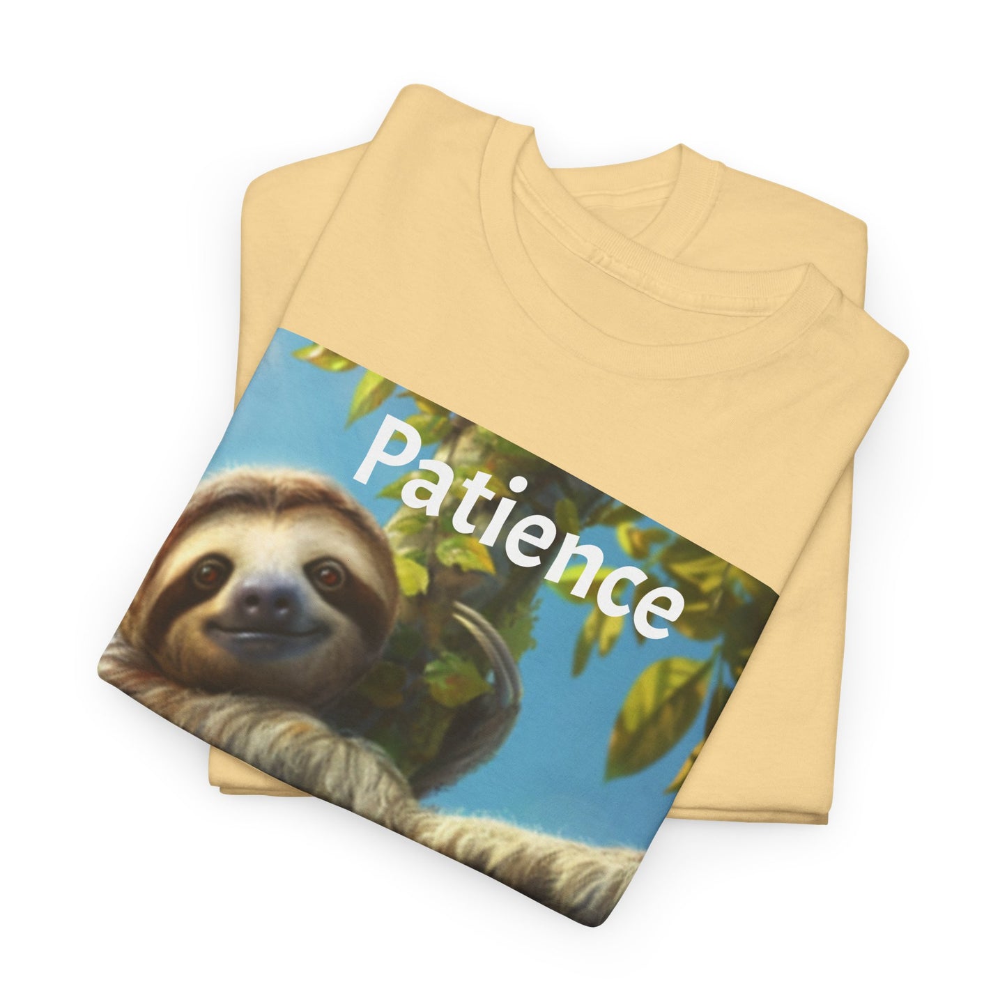 Sloth Patience Unisex Heavy Cotton Tee