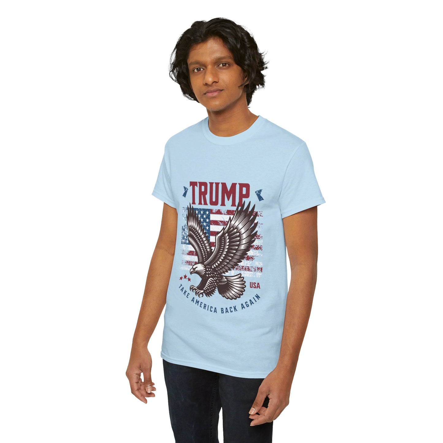 Trump MAGA Eagle Unisex Heavy Cotton Tee