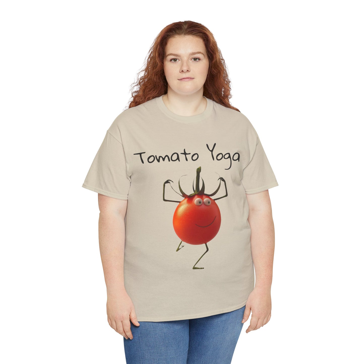 Tomato Yoga Unisex Heavy Cotton Tee