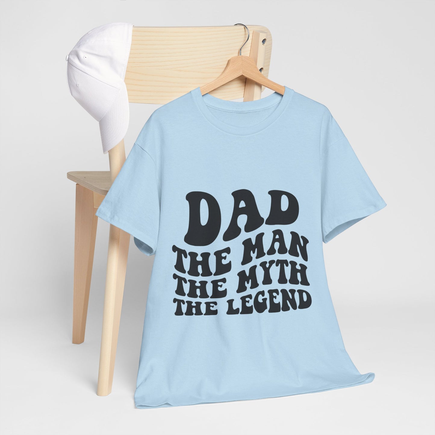 Dad Man Myth Legend Unisex Heavy Cotton Tee