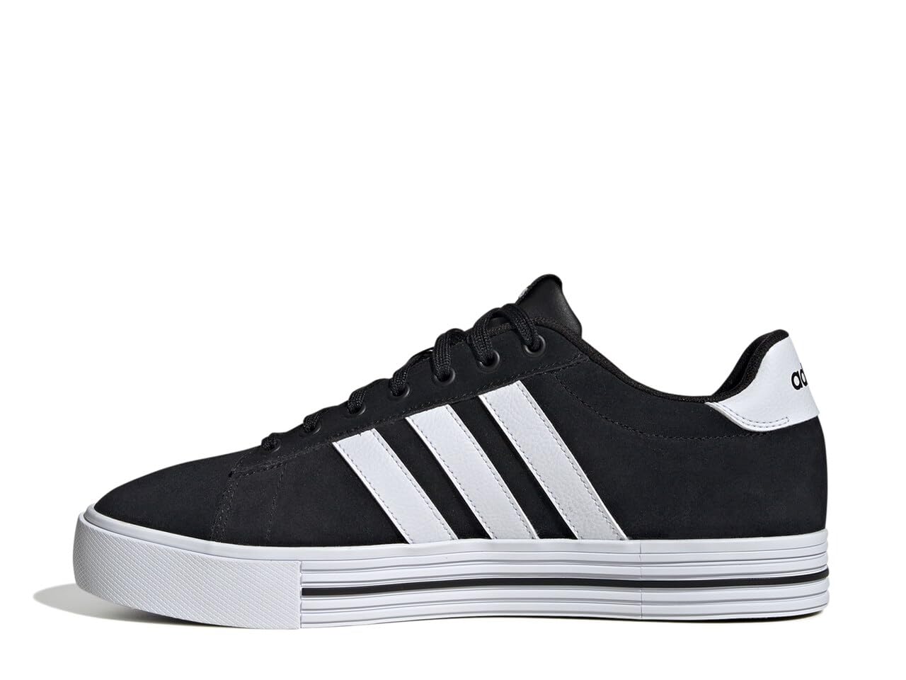 adidas Men's Daily 4.0 Sneaker, Black/White/White, 5