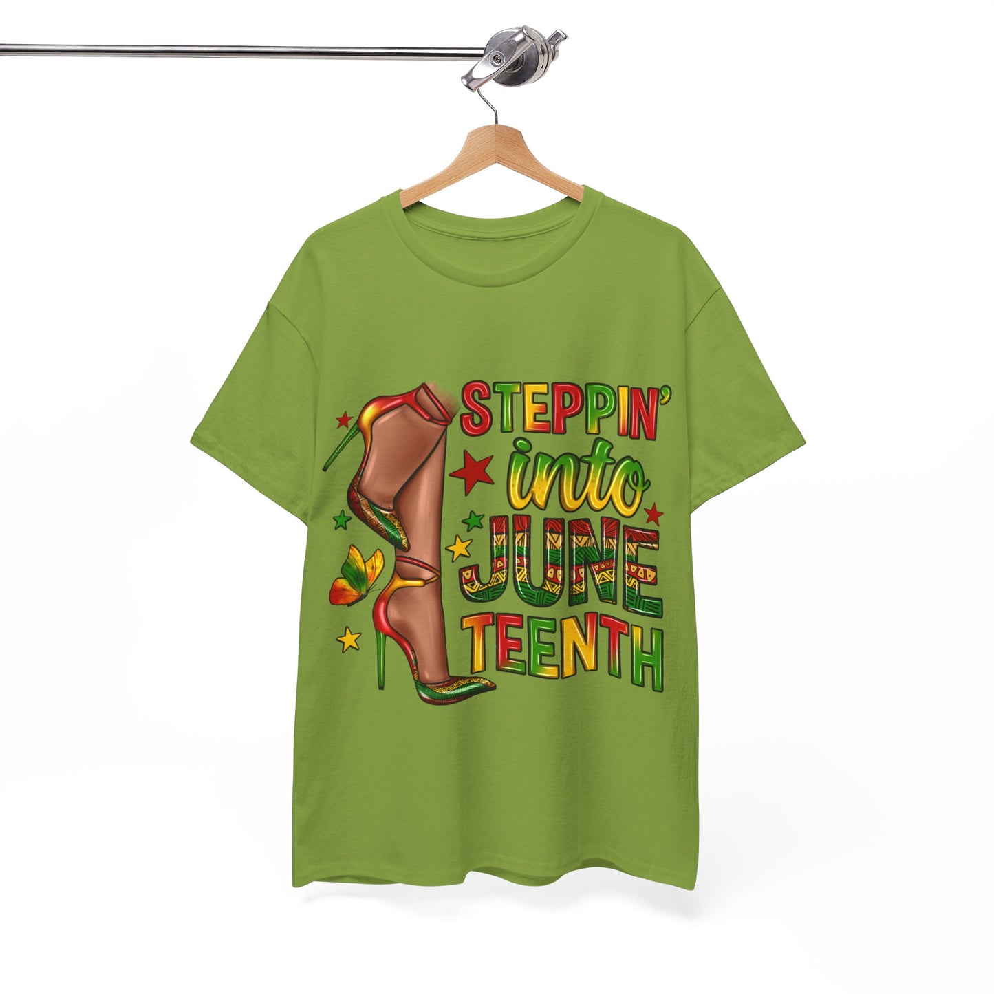 Stepping Into Juneteenth Unisex Heavy Cotton Tee