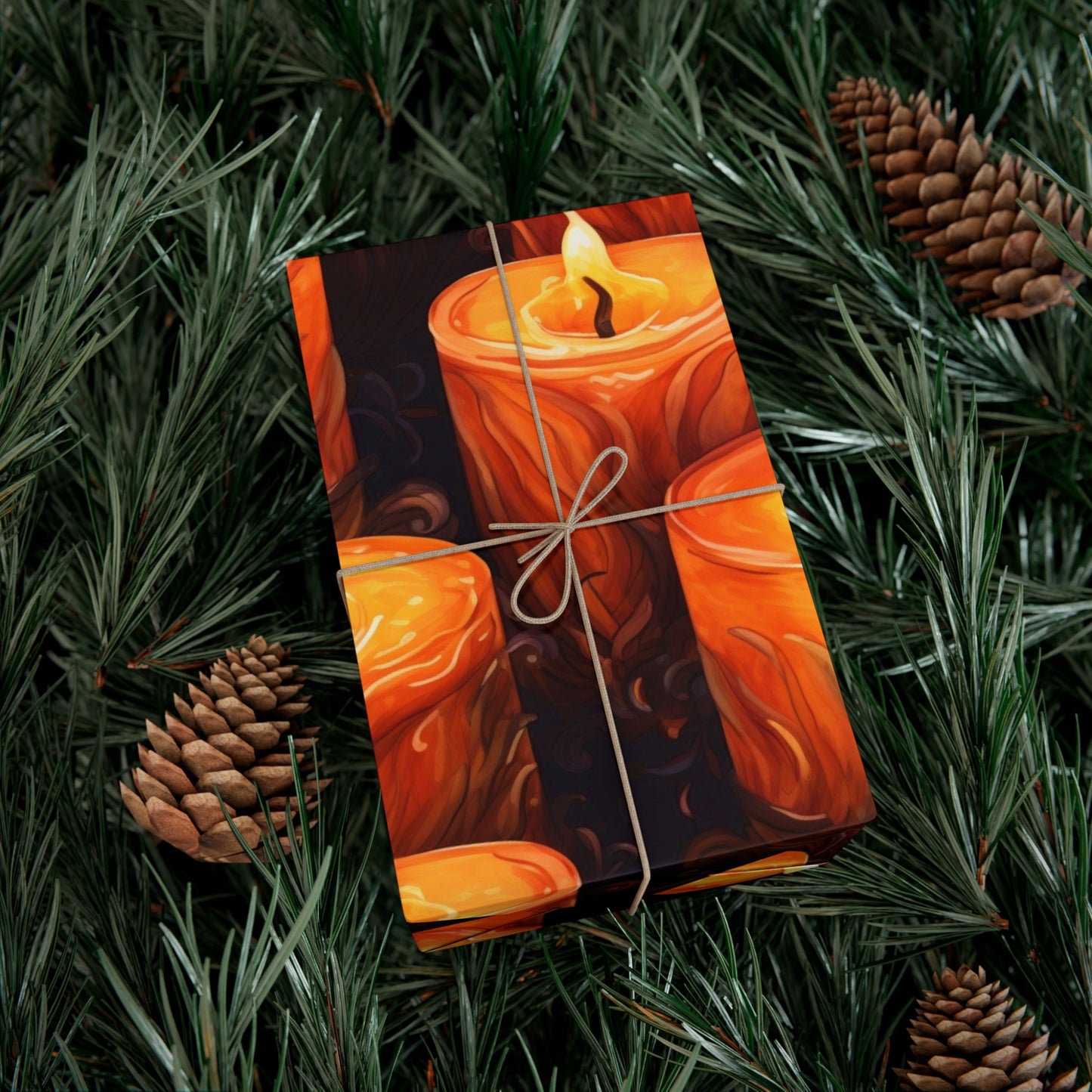 Halloween Candles Gift Wrap Papers