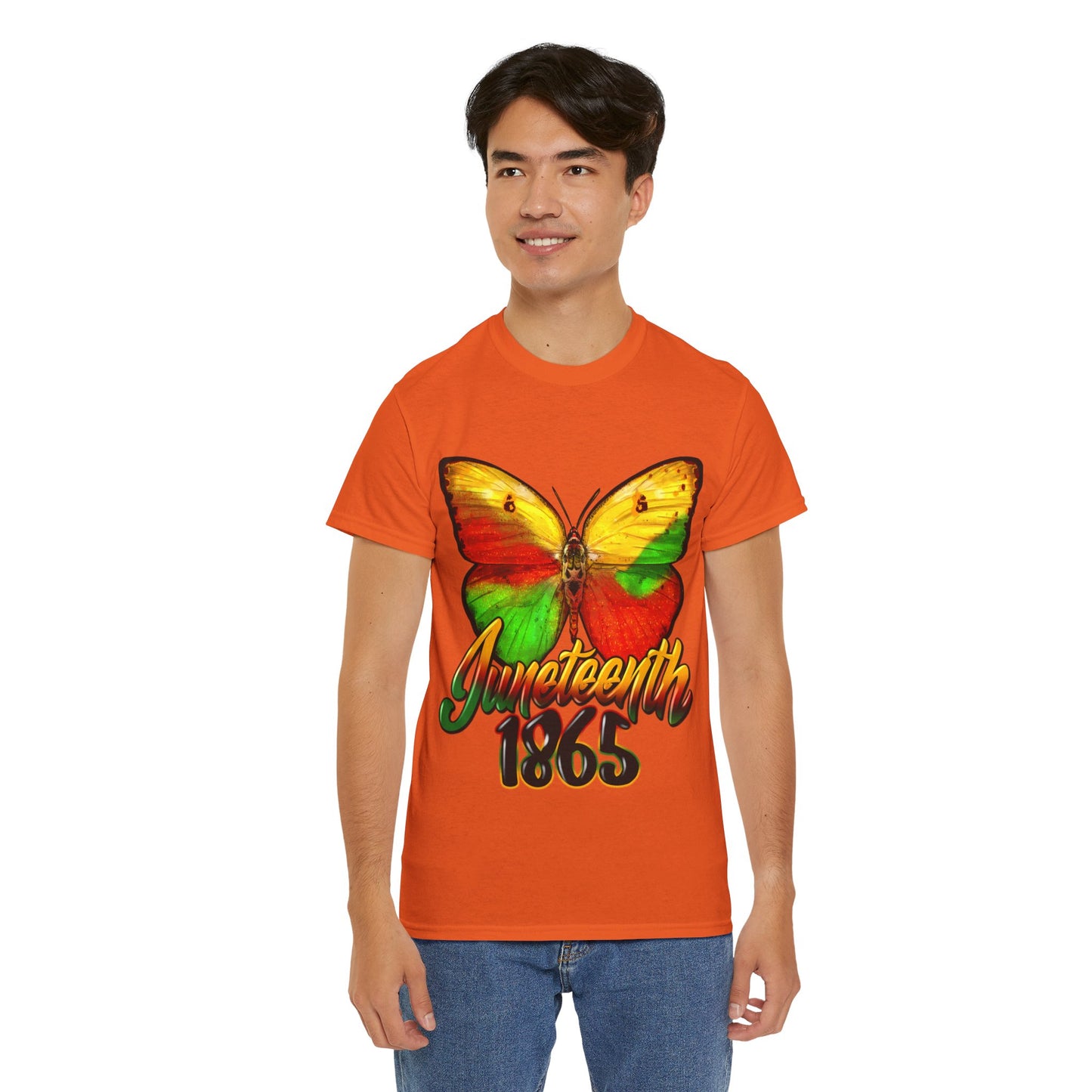 Juneteenth Butterfly Unisex Heavy Cotton Tee