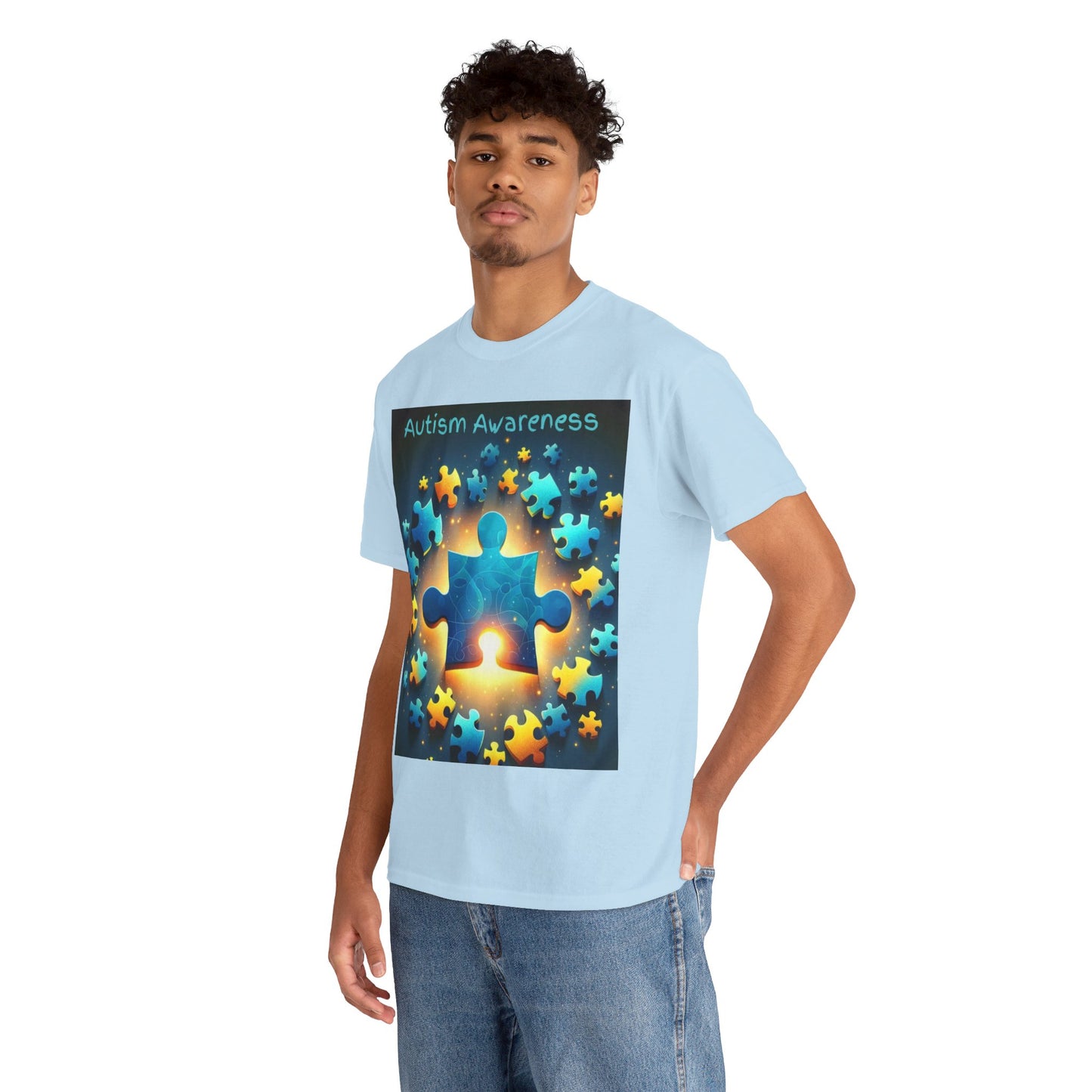 Autism Glow Unisex Heavy Cotton Tee