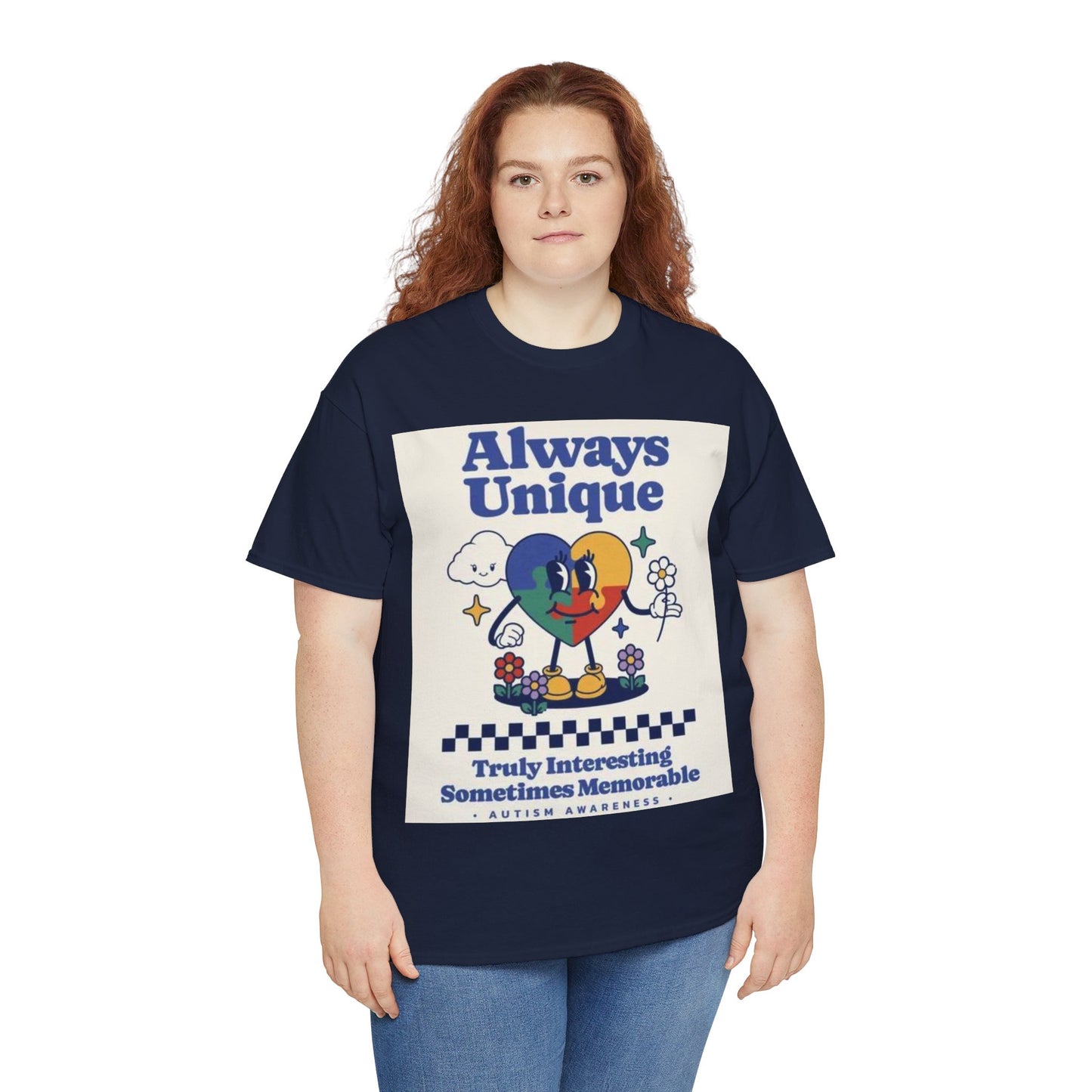 Always Unique Autism Awareness Unisex Heavy Cotton Tee