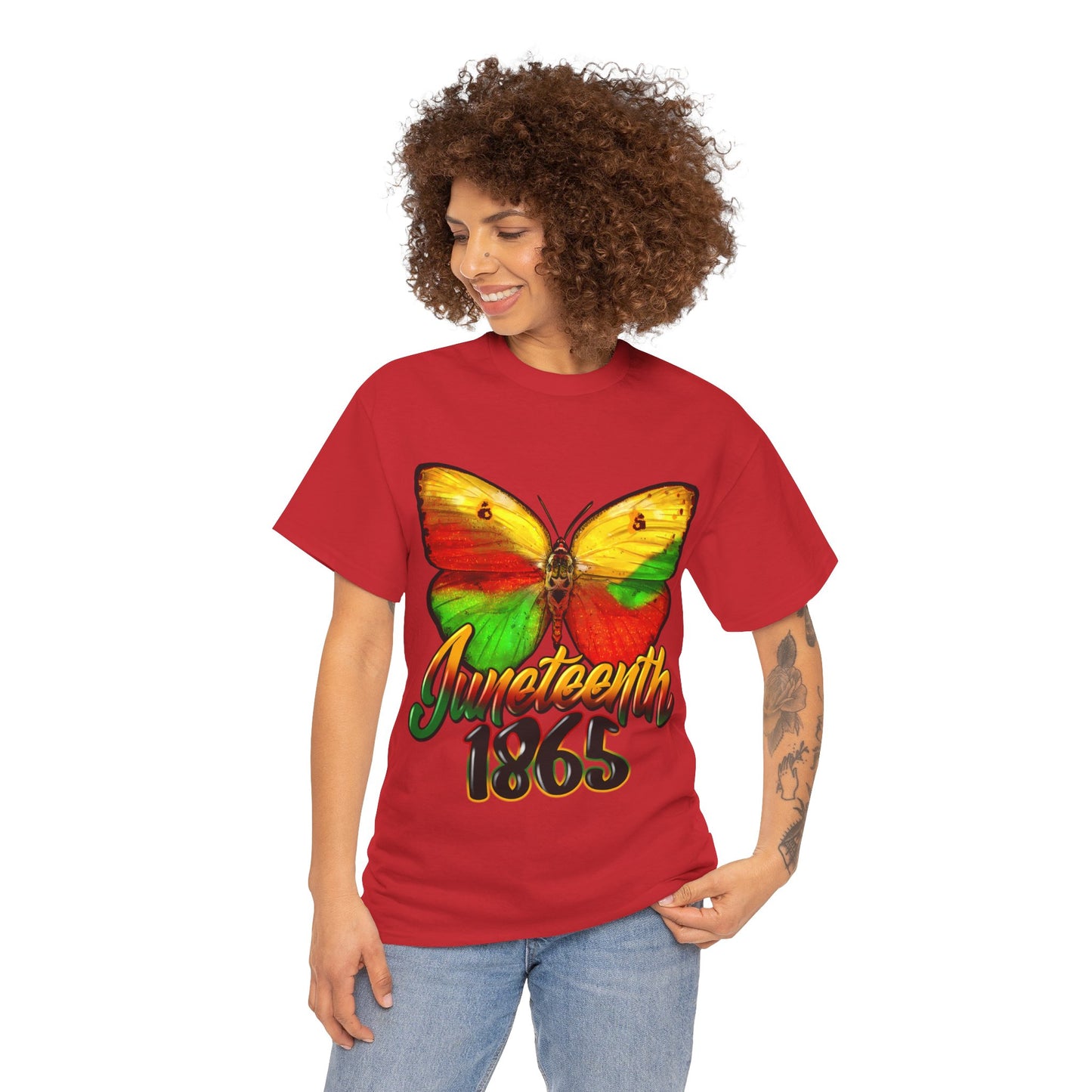 Juneteenth Butterfly Unisex Heavy Cotton Tee