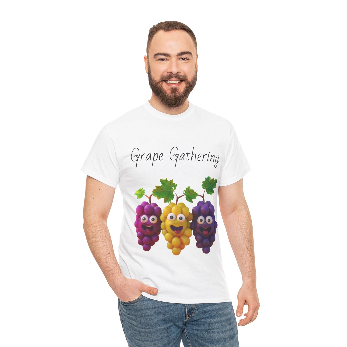 Grape Gathering Unisex Heavy Cotton Tee