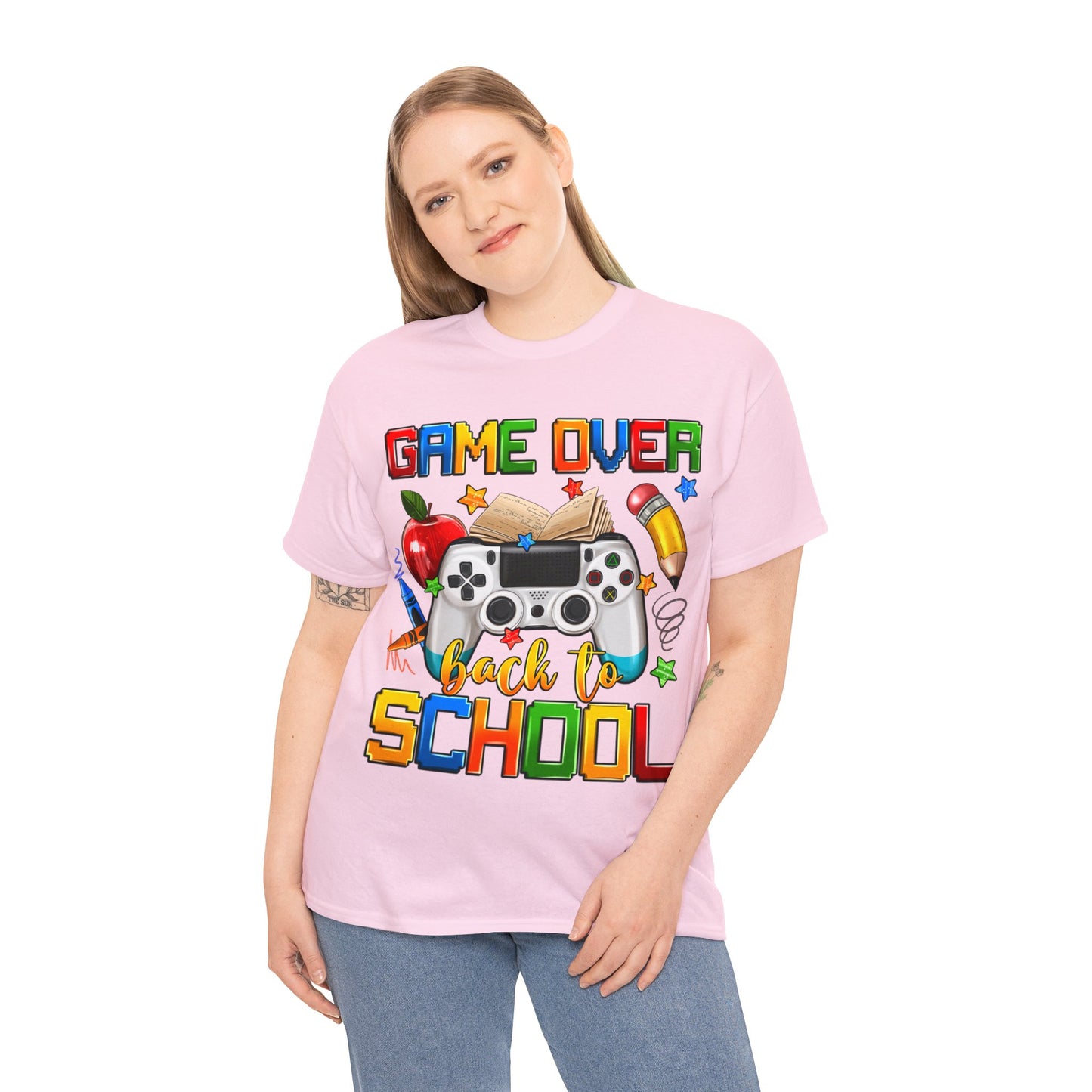 Game Over Back To School Unisex Cotton Tee