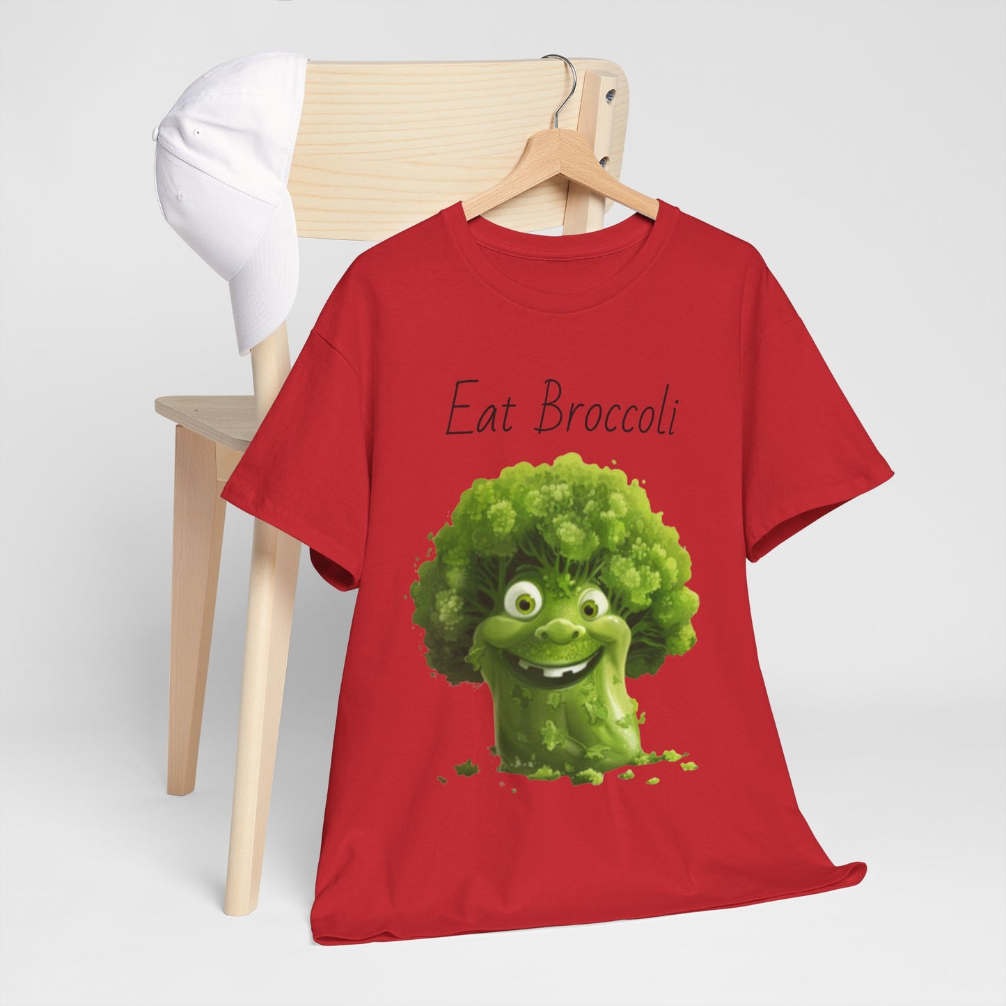 Eat Broccoli Unisex Heavy Cotton Tee