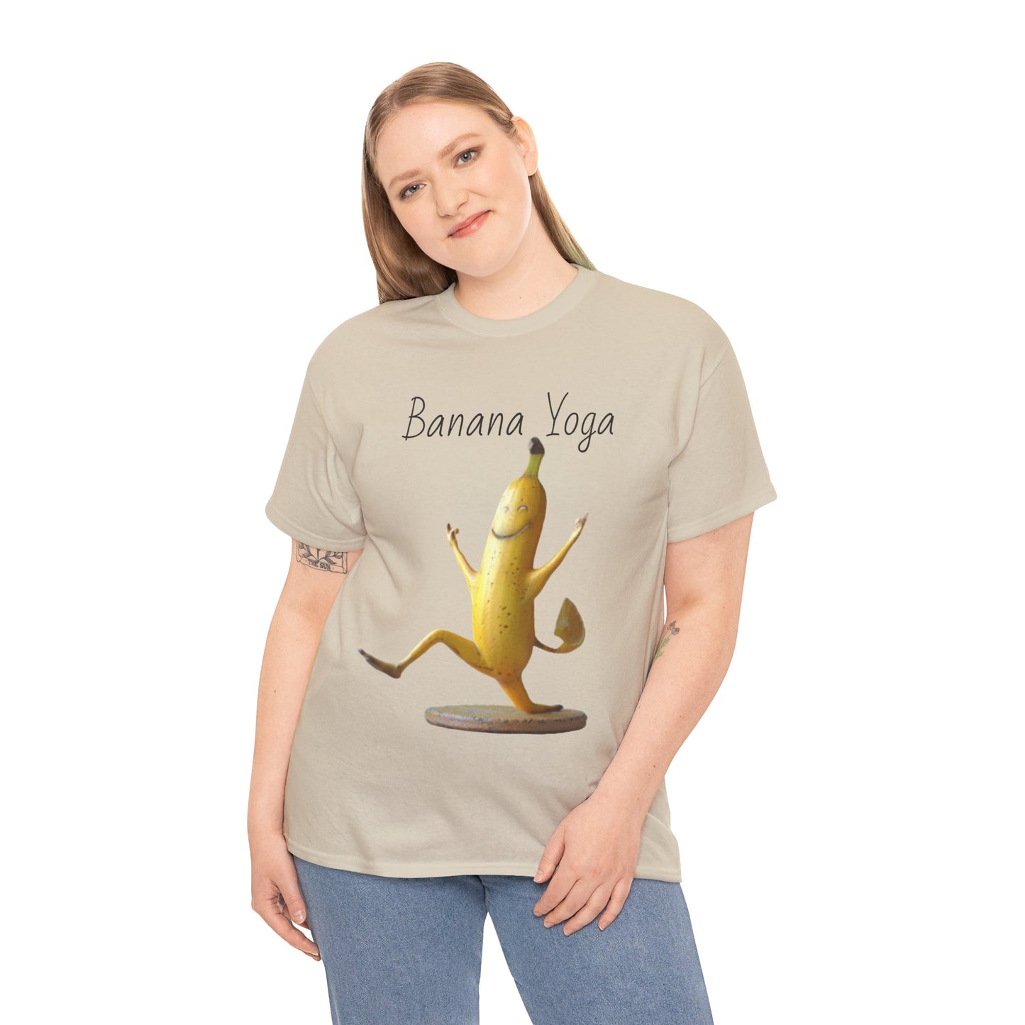 Banana Yoga2 Unisex Heavy Cotton Tee