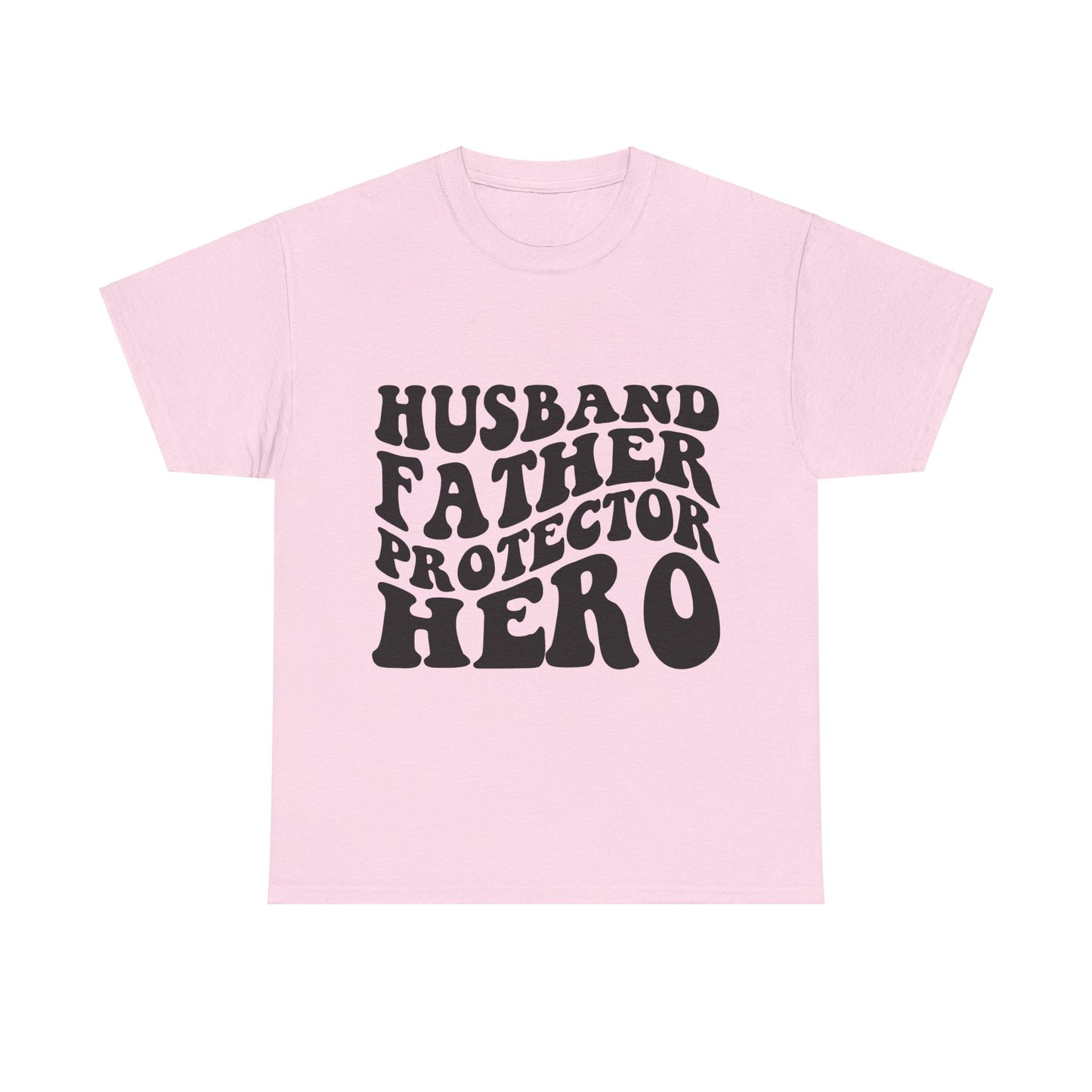 Husband Father Protector Hero Unisex Heavy Cotton Tee