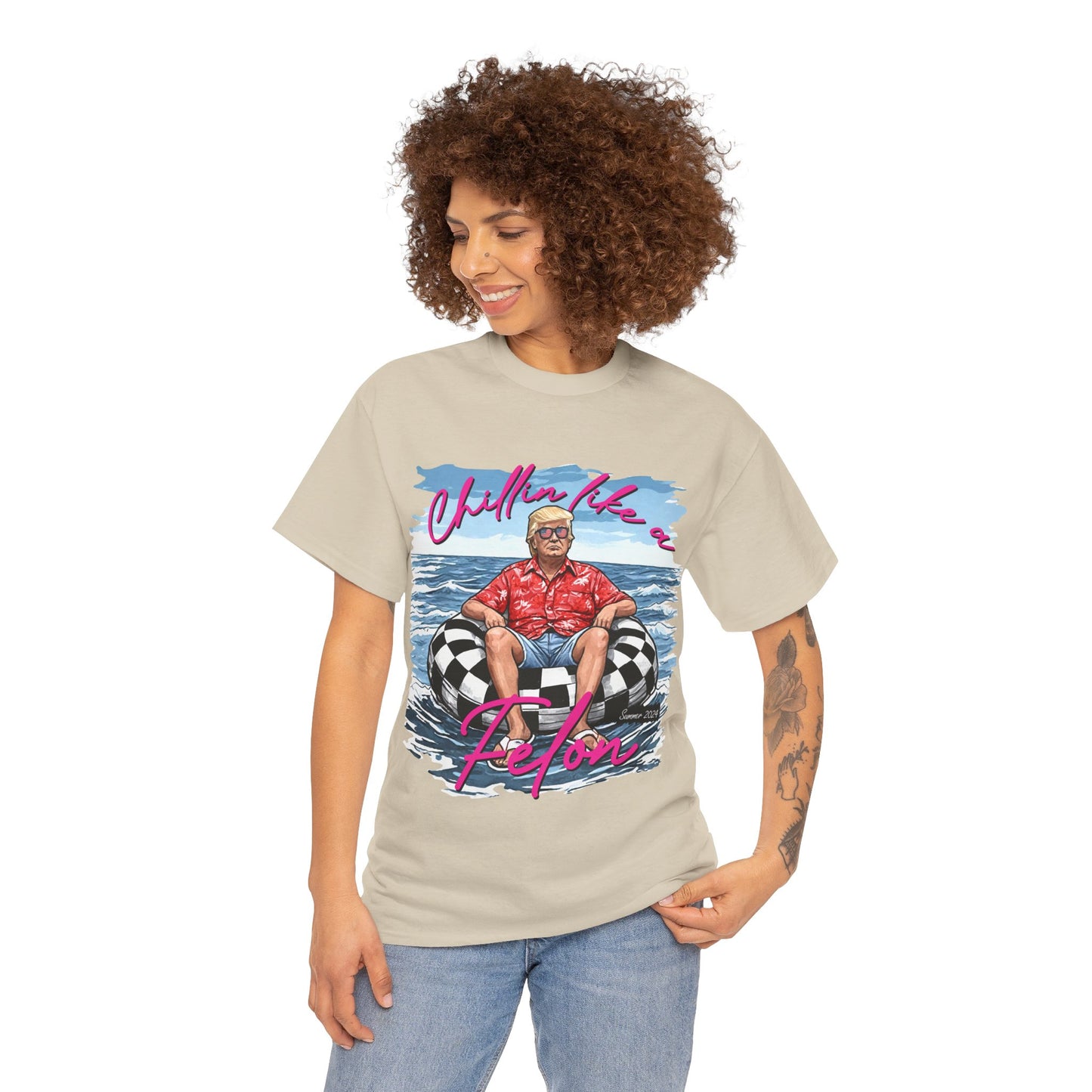 Trump Chillin' Unisex Heavy Cotton Tee