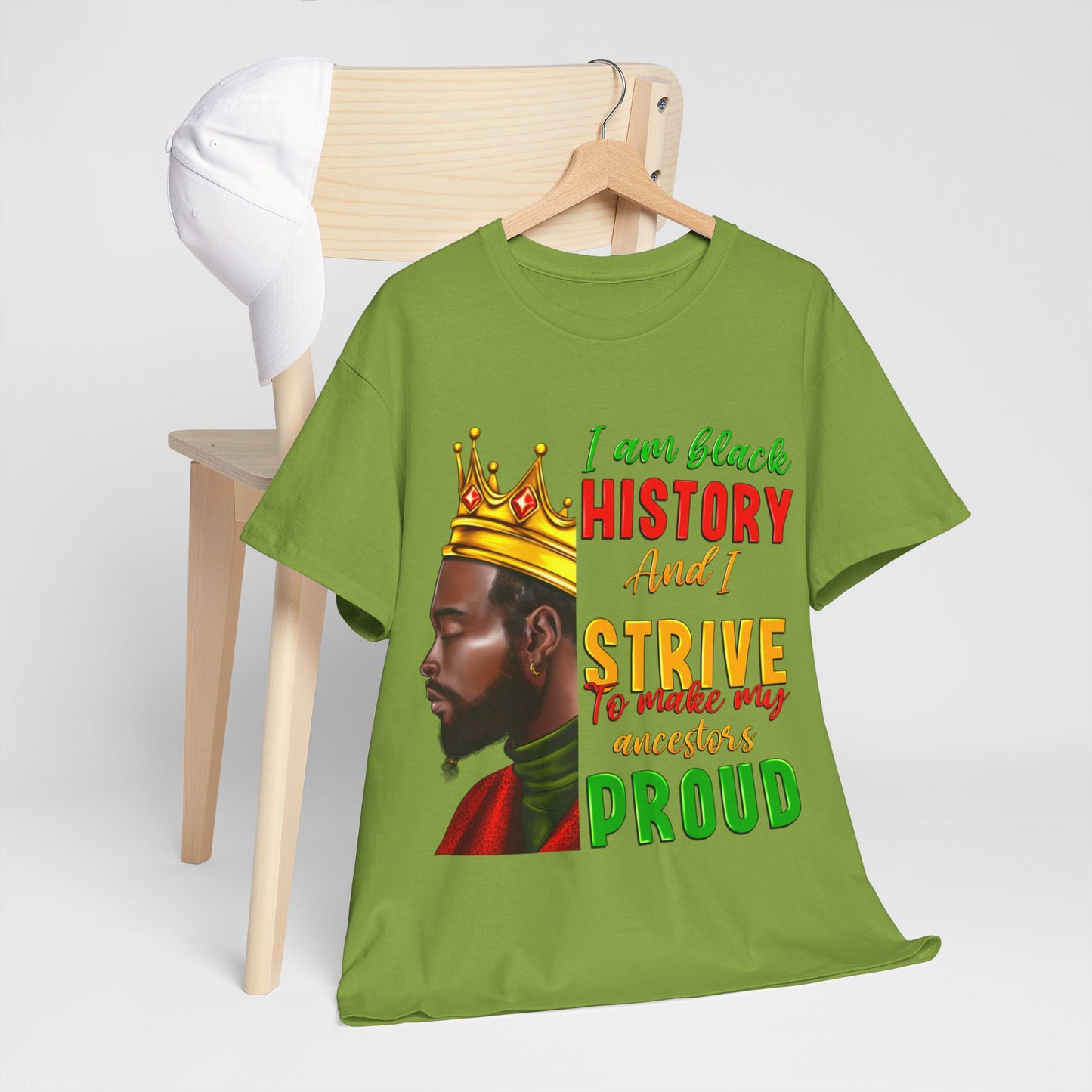 I Am Black History Male Unisex Heavy Cotton Tee