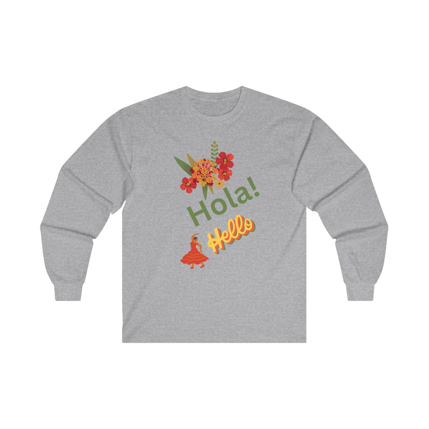 Hello in Spanish Unisex Ultra Cotton Long Sleeve Tee