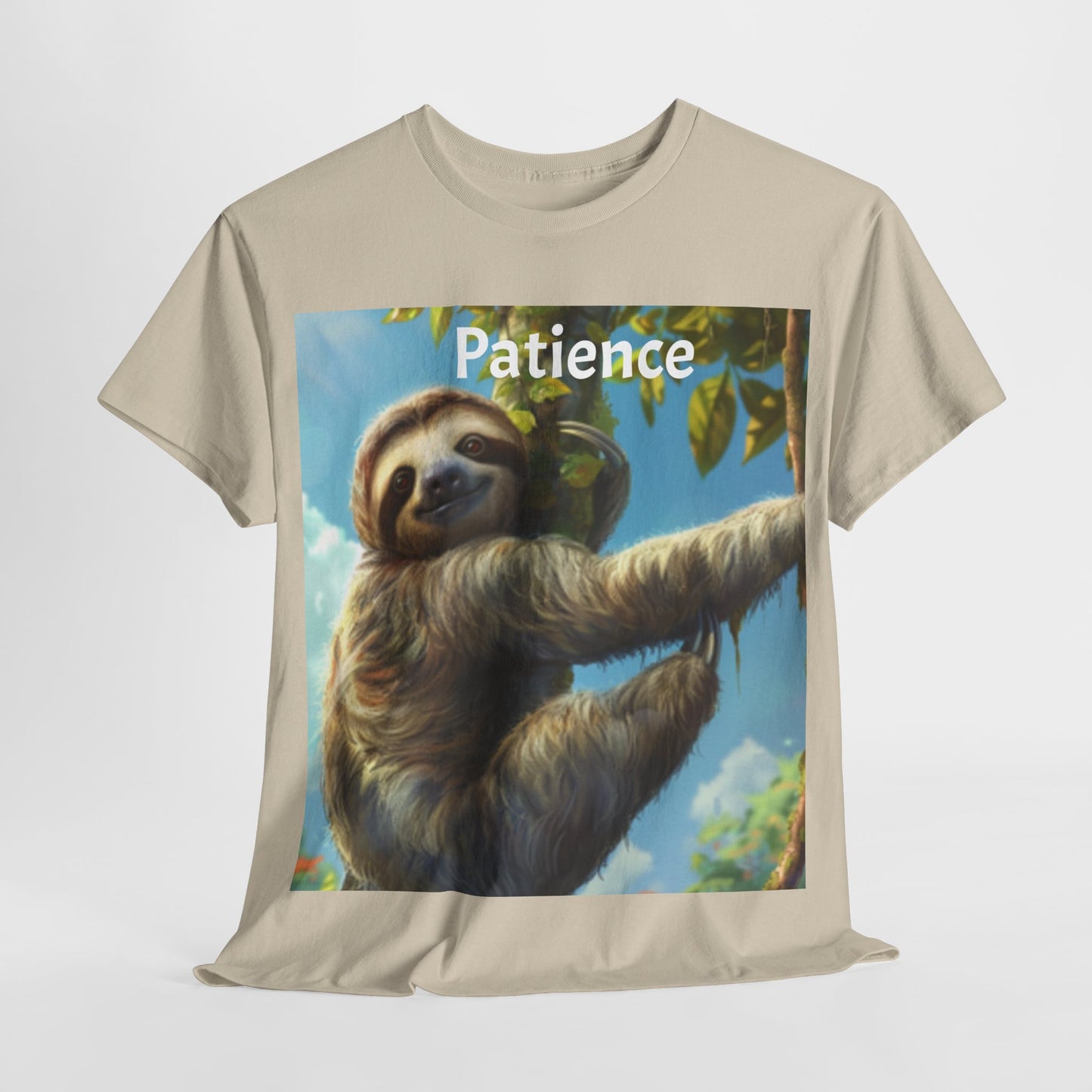 Sloth Patience Unisex Heavy Cotton Tee