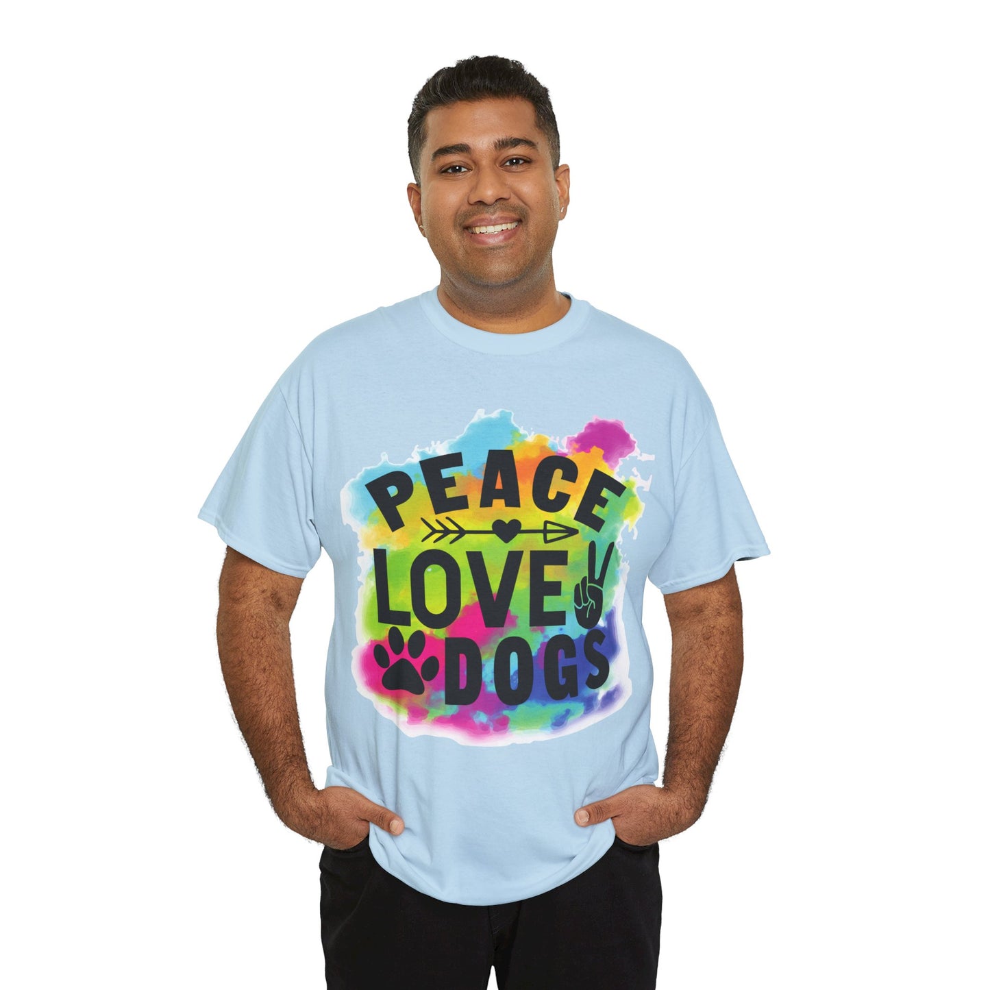 Peace Love Dogs Unisex Heavy Cotton Tee