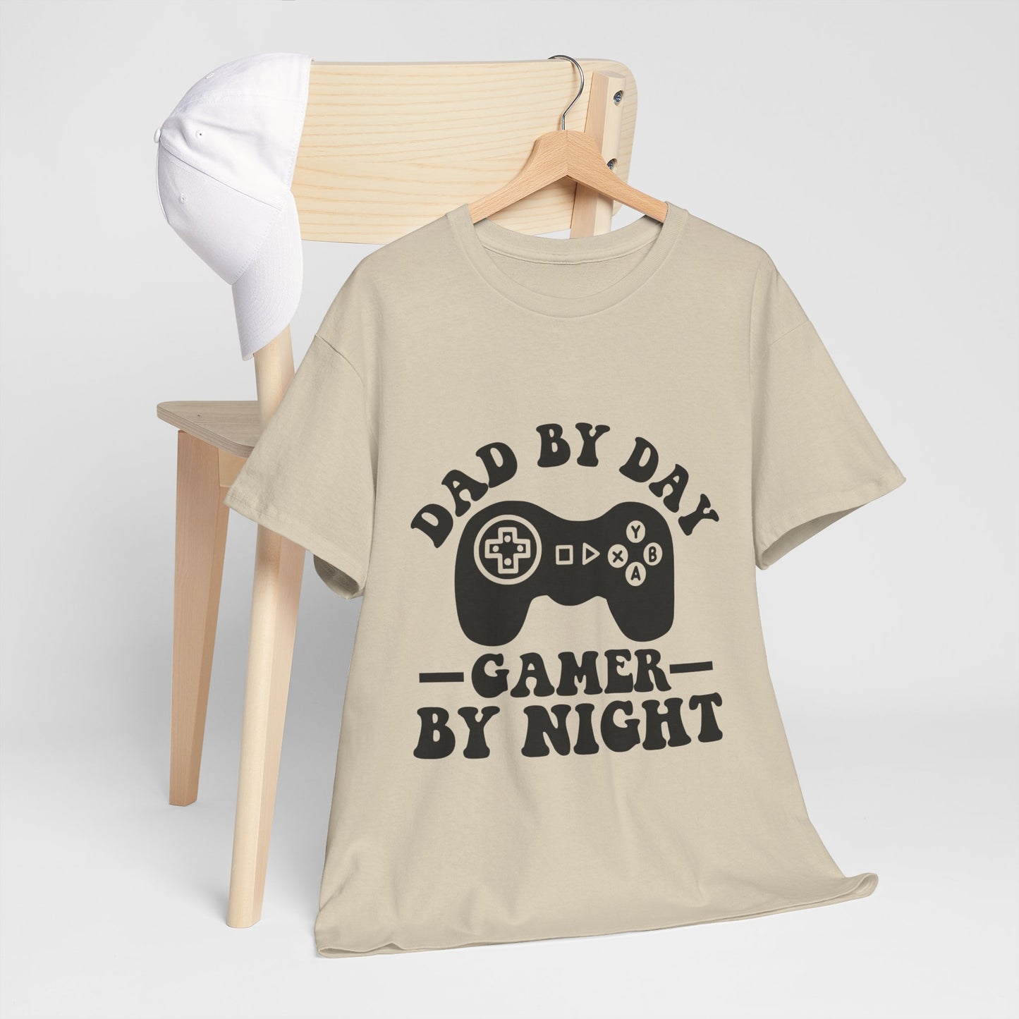 Gamer By Night Unisex Heavy Cotton Tee