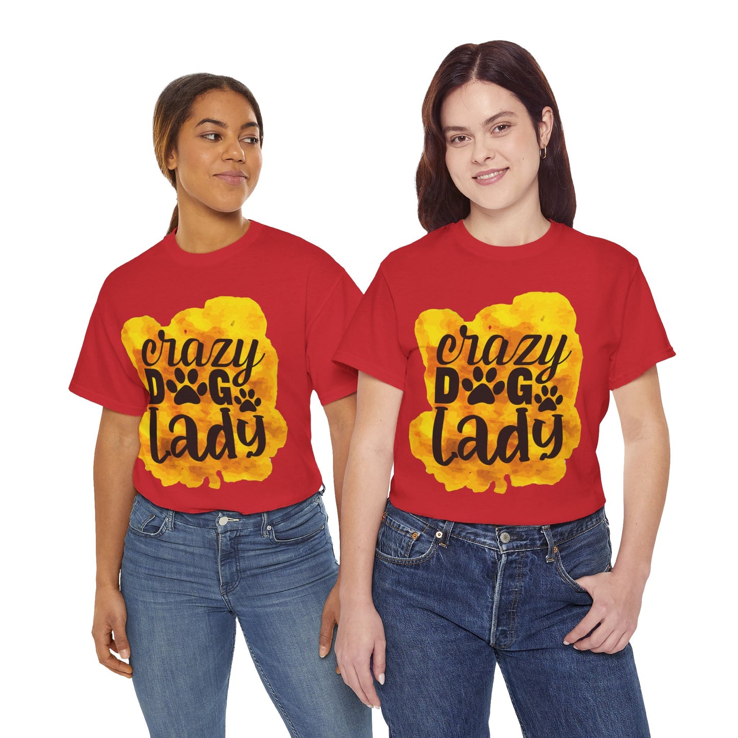 Crazy Dog Lady Unisex Heavy Cotton Tee