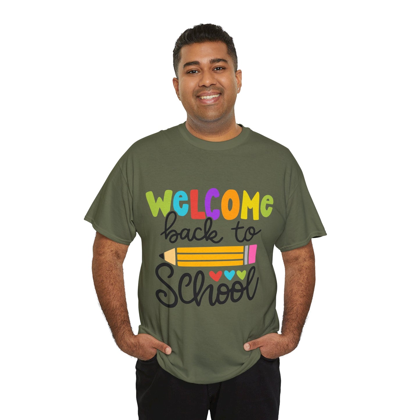 Welcome Back To School Unisex Heavy Cotton Tee