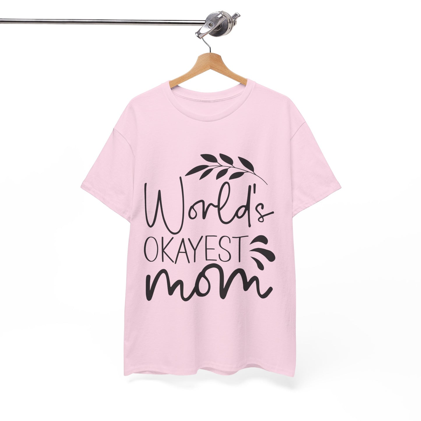 World's Okayest Mom Unisex Heavy Cotton Tee