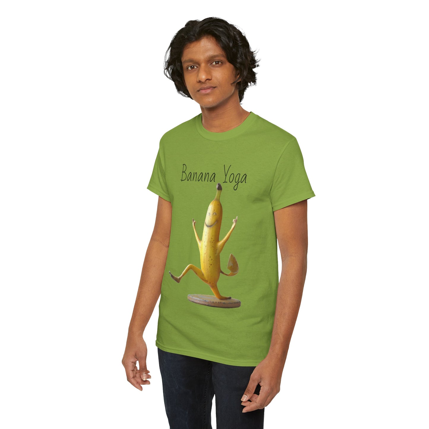 Banana Yoga2 Unisex Heavy Cotton Tee