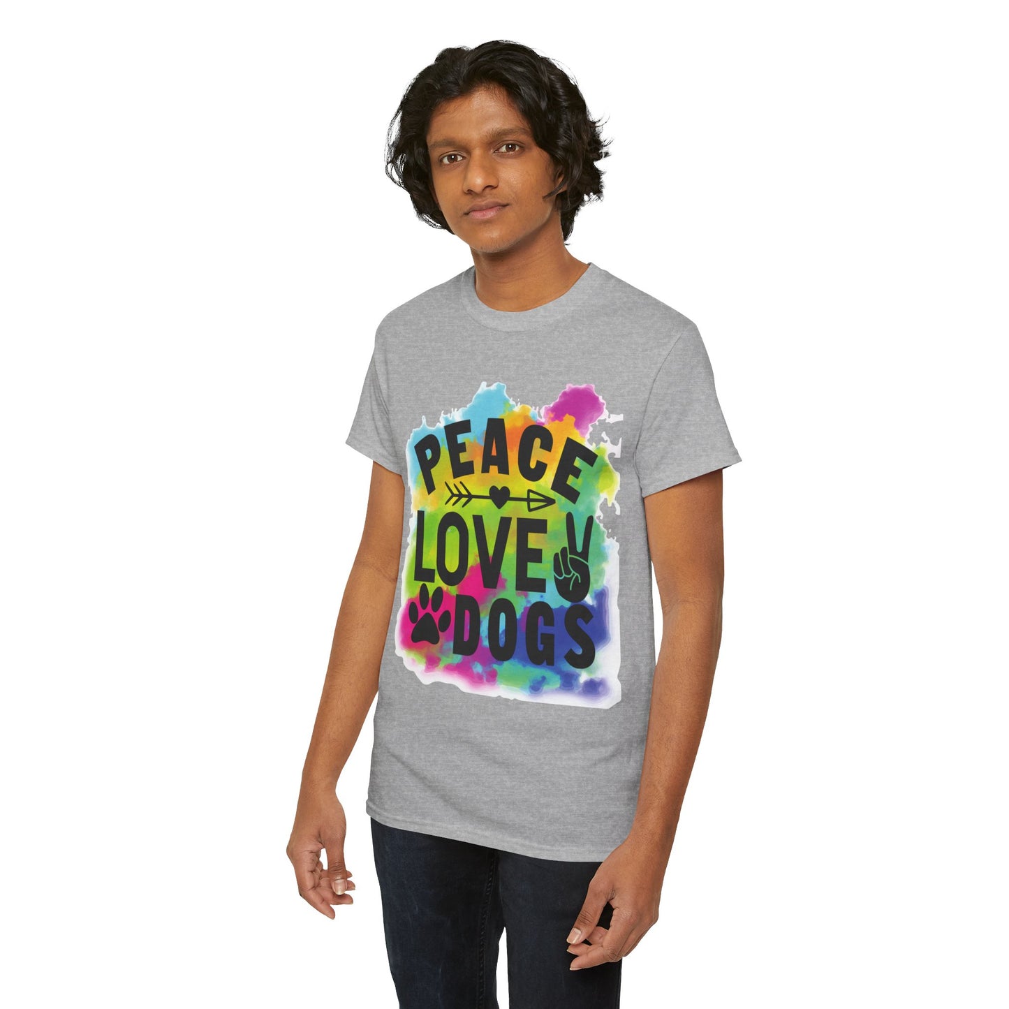 Peace Love Dogs Unisex Heavy Cotton Tee