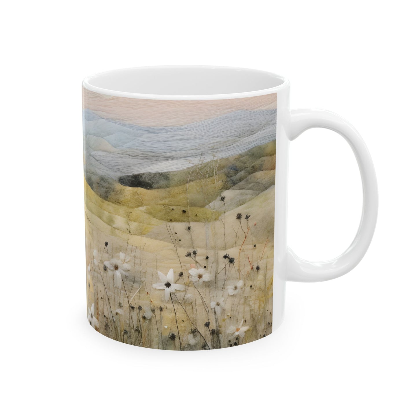 Mountain Plain Ceramic Mug, (11oz, 15oz)