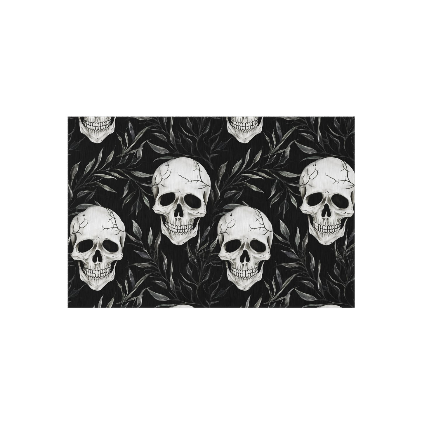 Halloween Skeleton Outdoor Rug