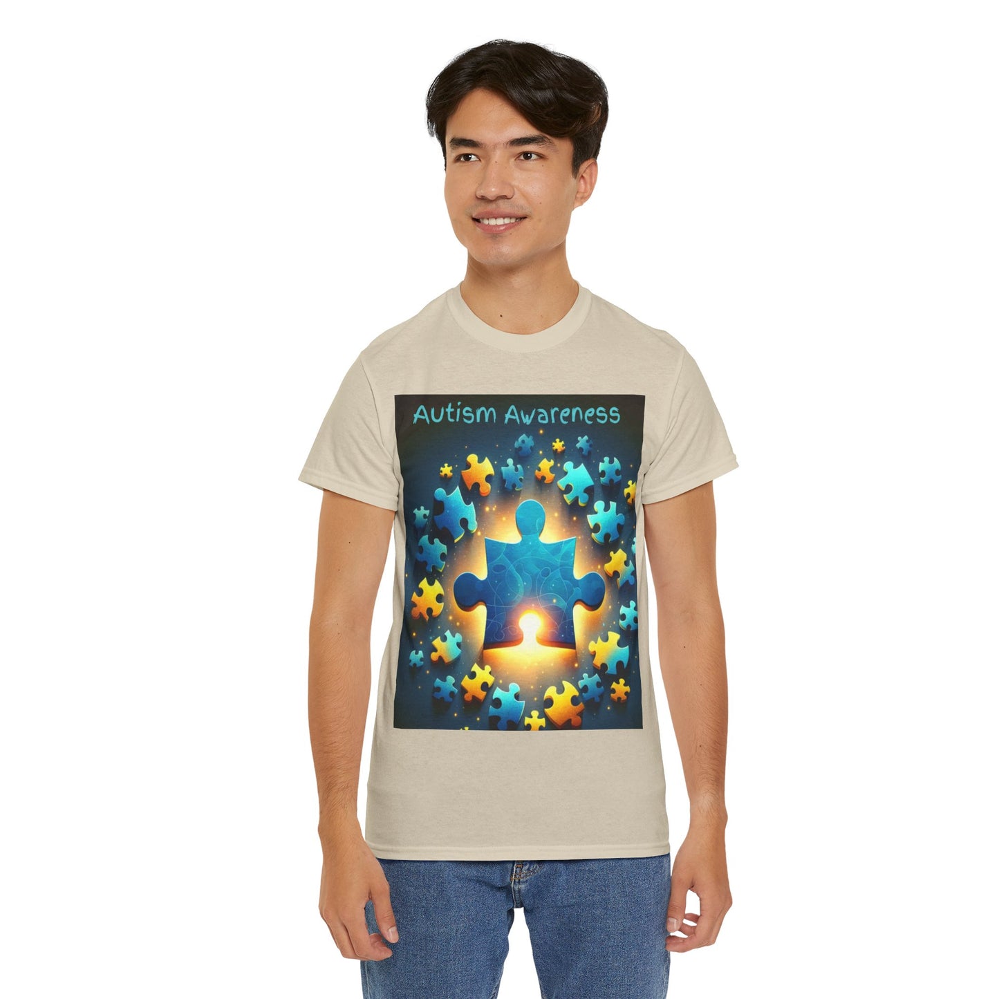 Autism Glow Unisex Heavy Cotton Tee