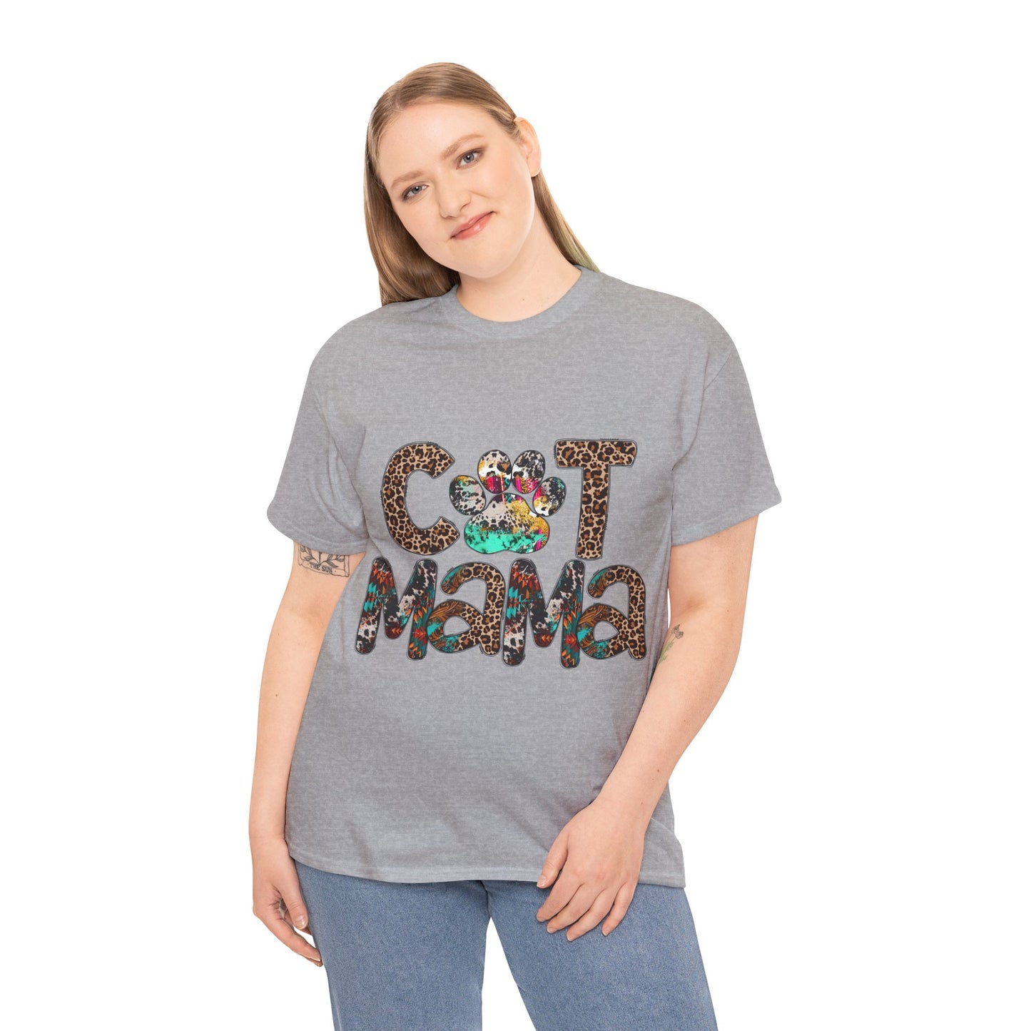 Cat Mama2 Unisex Heavy Cotton Tee