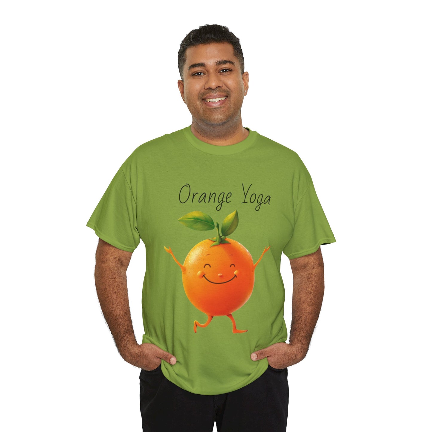 Orange Yoga Unisex Heavy Cotton Tee