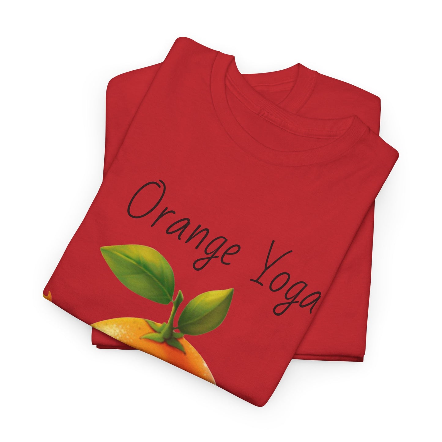 Orange Yoga Unisex Heavy Cotton Tee