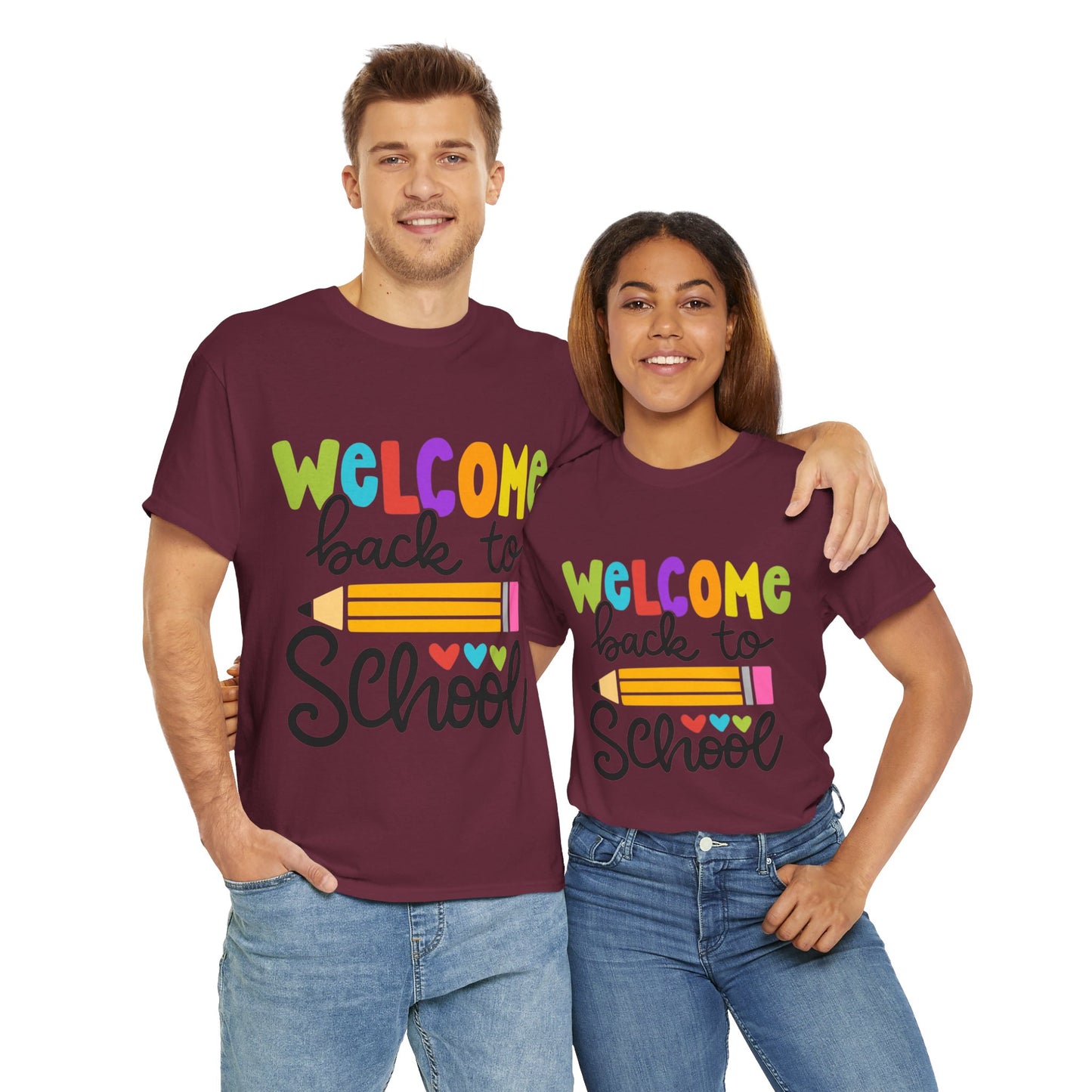 Welcome Back To School Unisex Heavy Cotton Tee