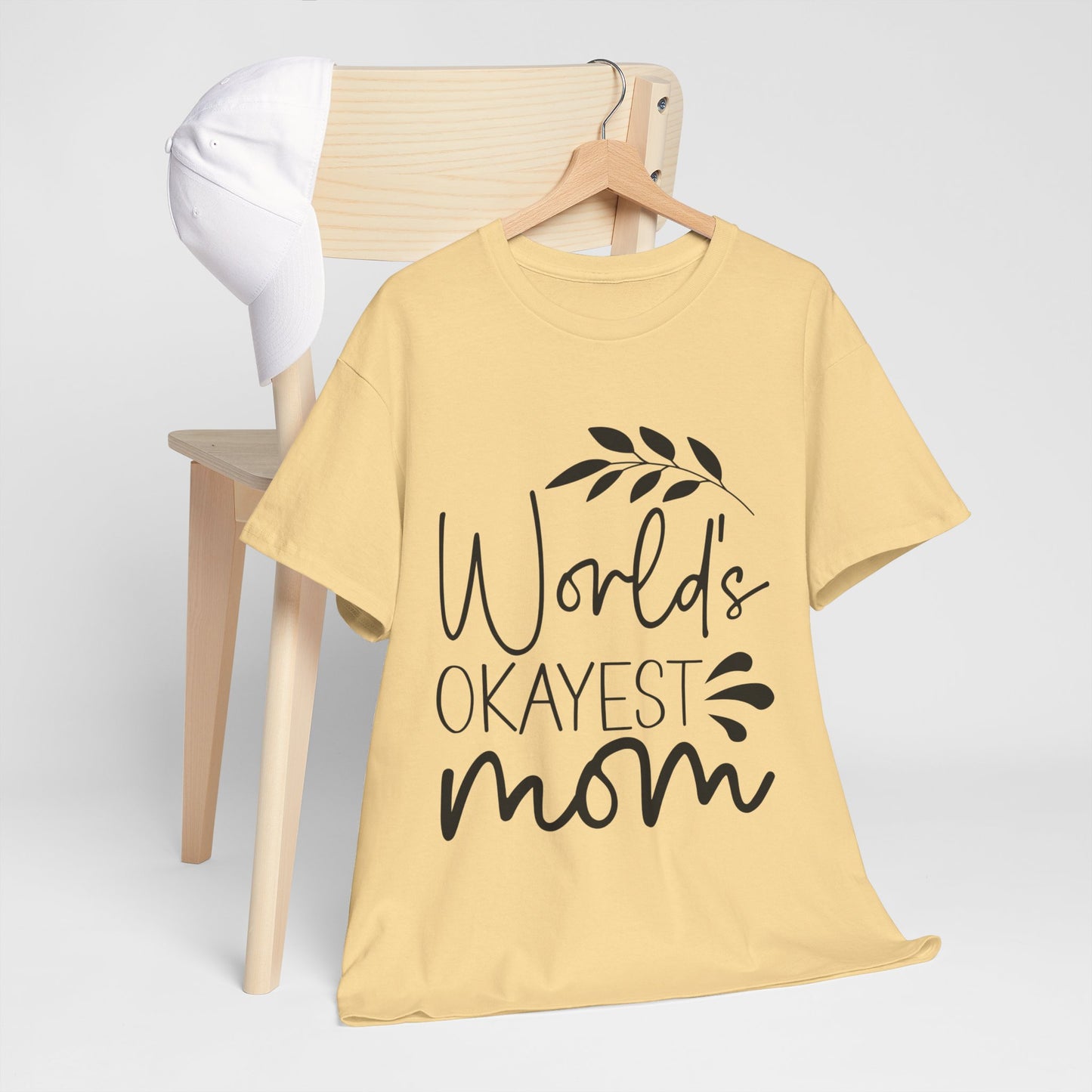 World's Okayest Mom Unisex Heavy Cotton Tee