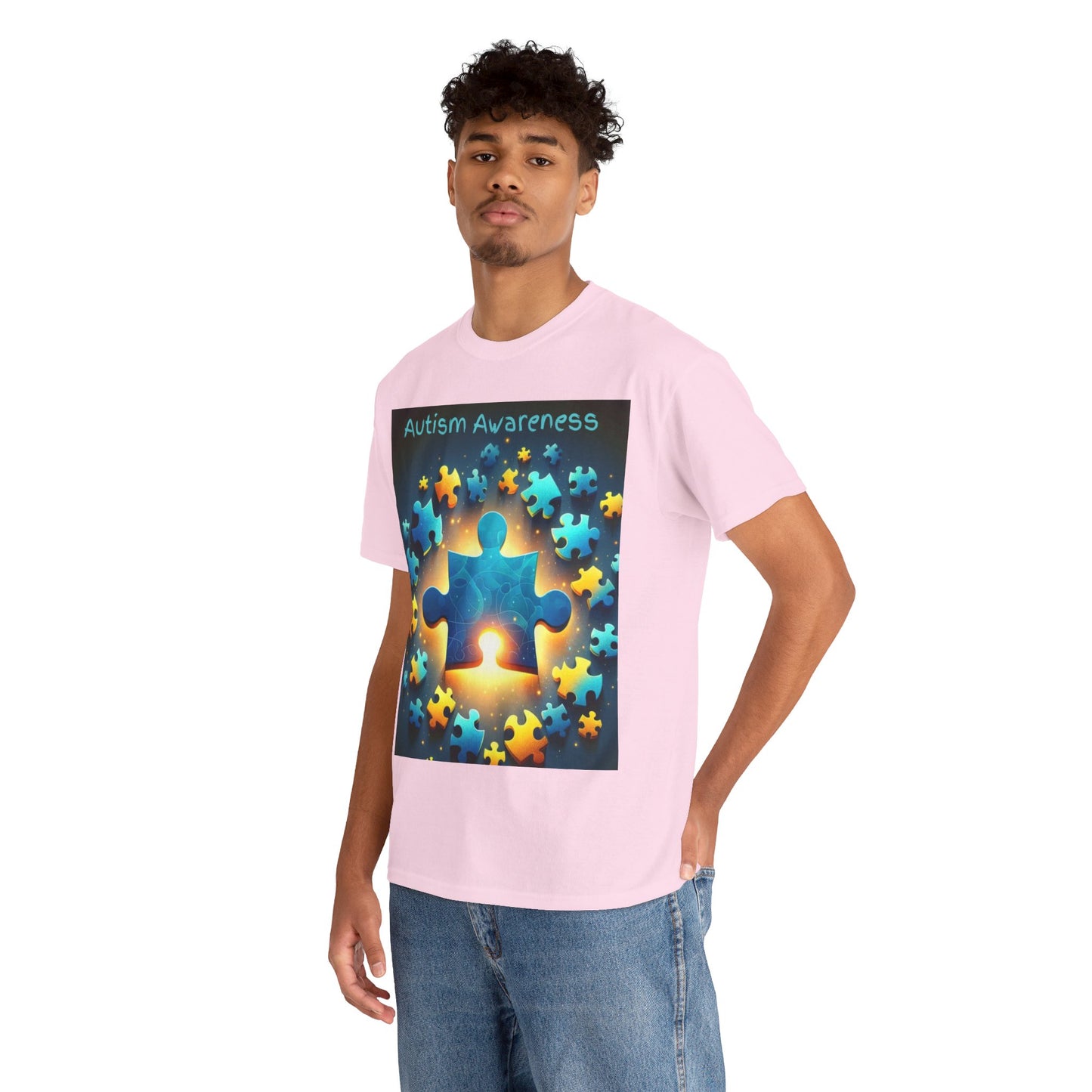 Autism Glow Unisex Heavy Cotton Tee