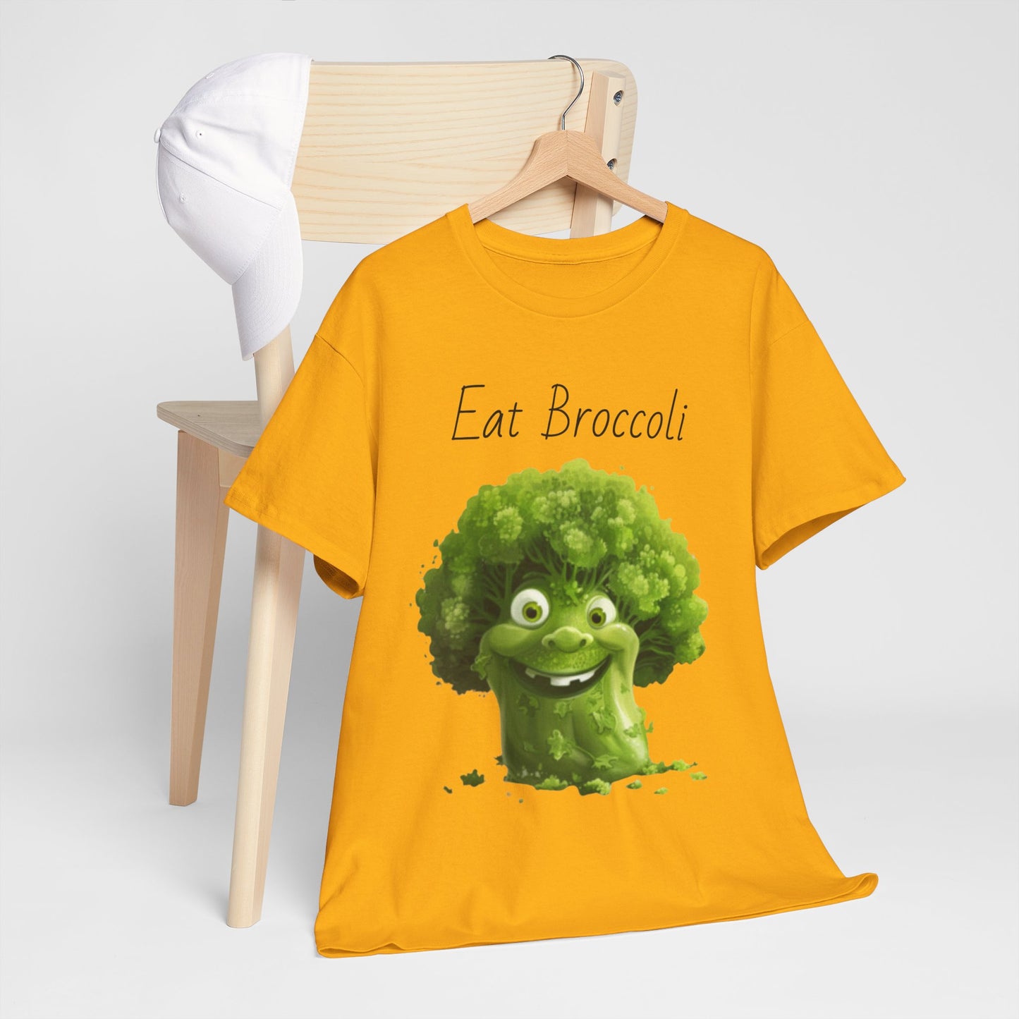 Eat Broccoli Unisex Heavy Cotton Tee