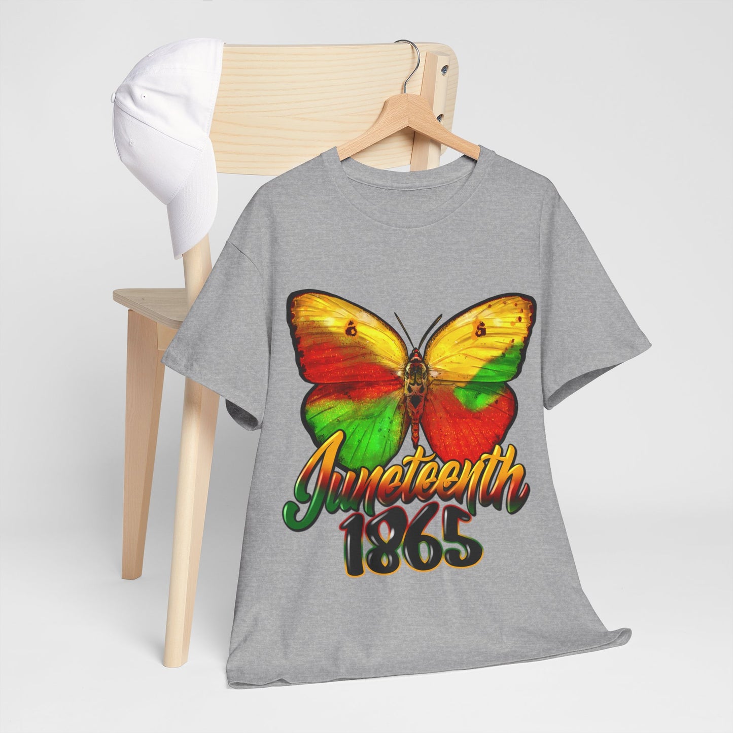 Juneteenth Butterfly Unisex Heavy Cotton Tee