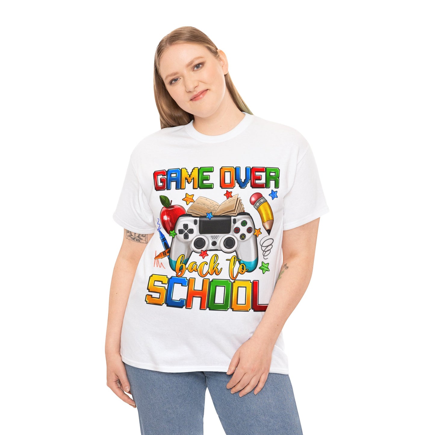 Game Over Back To School Unisex Cotton Tee